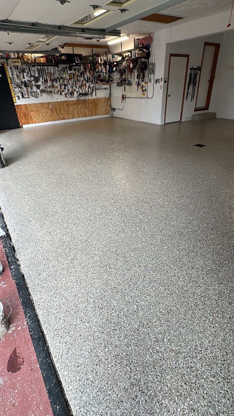 Garage + Porch Project in Pittsburgh by Floors in a Day, Inc