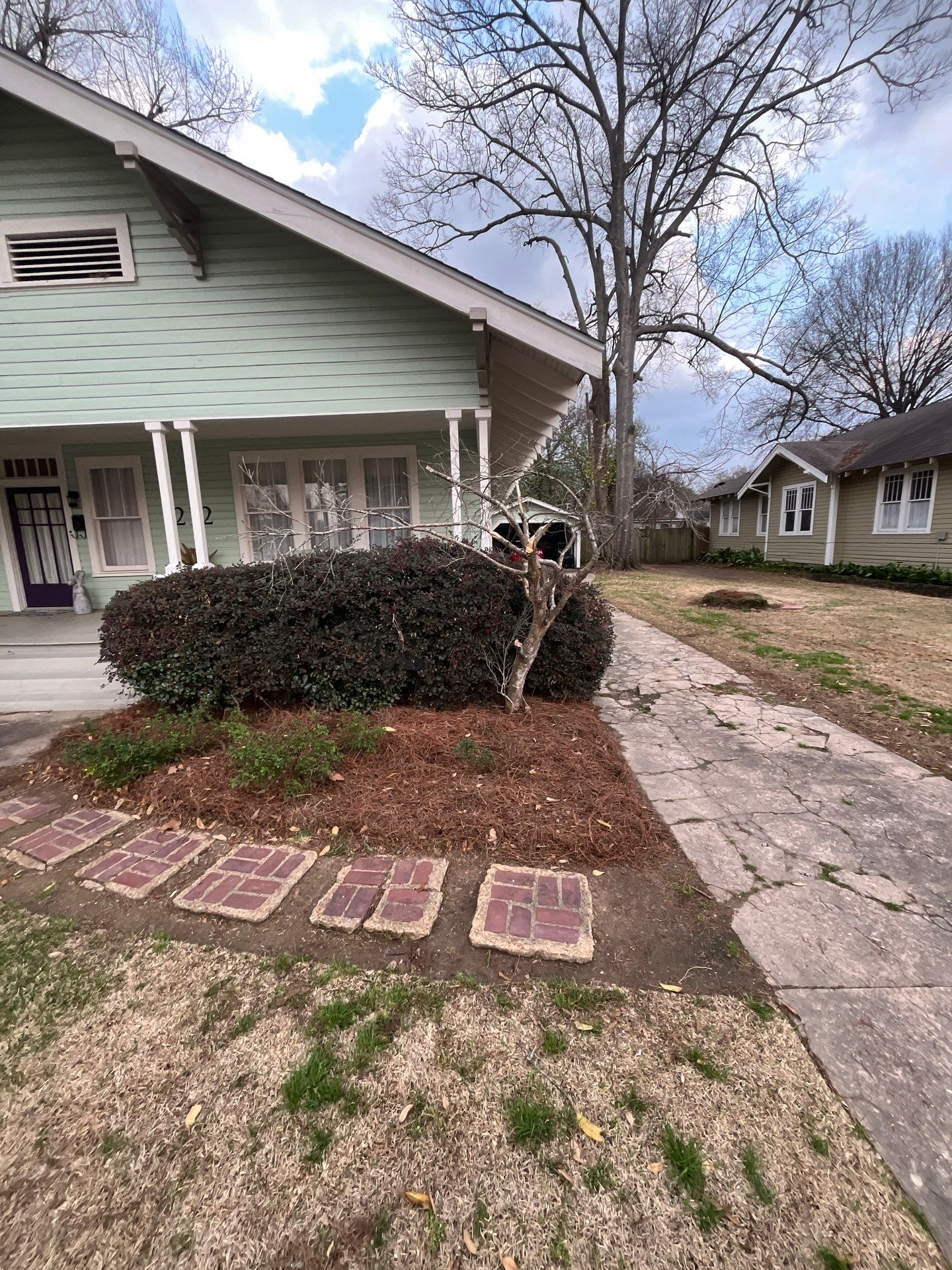 Landscaping  using Pine Straw by College Bros Outdoor services