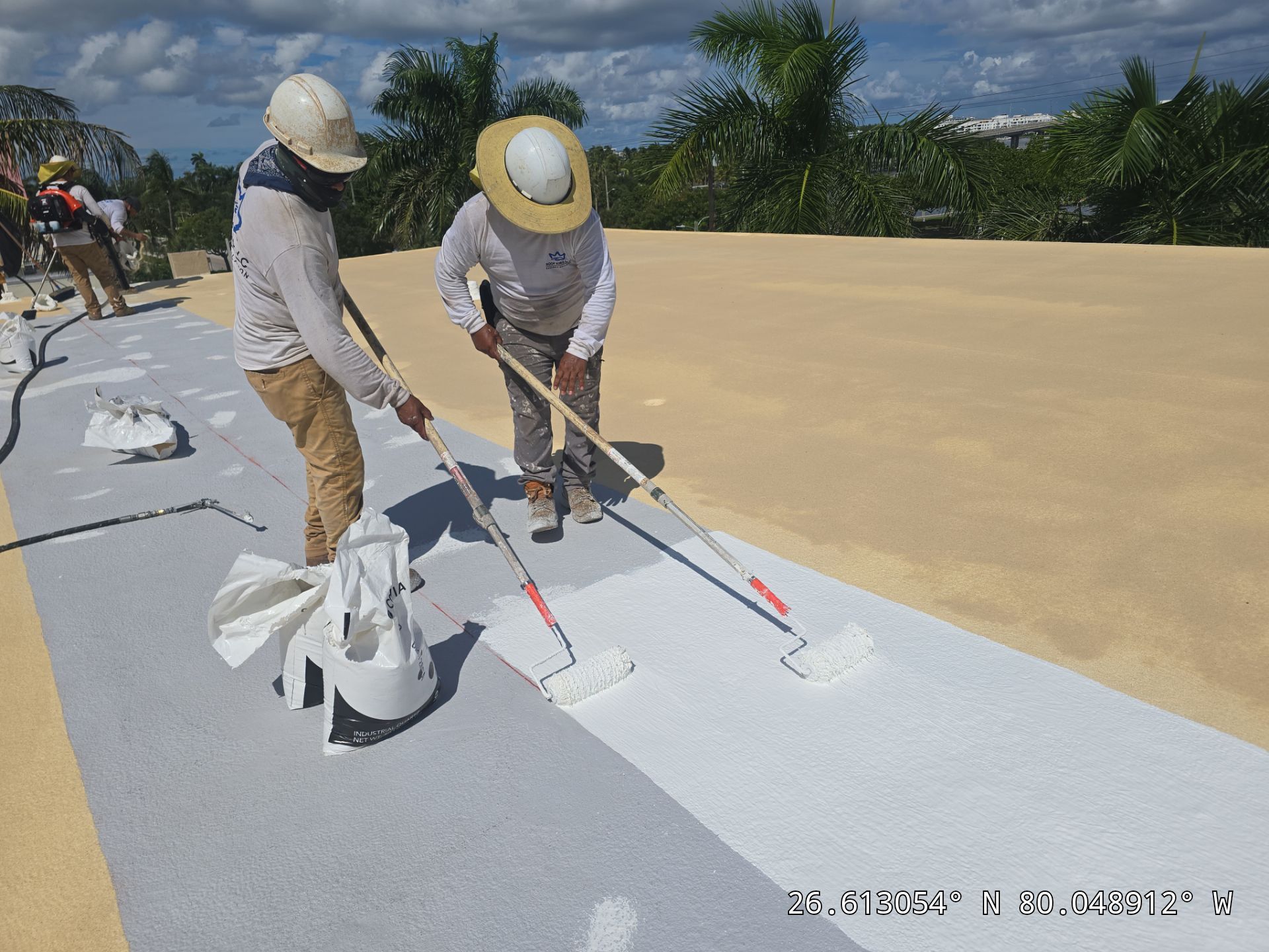 Commercial Roof Restoration for Lake Worth Beach Flat Roof Project by Roof King LLC