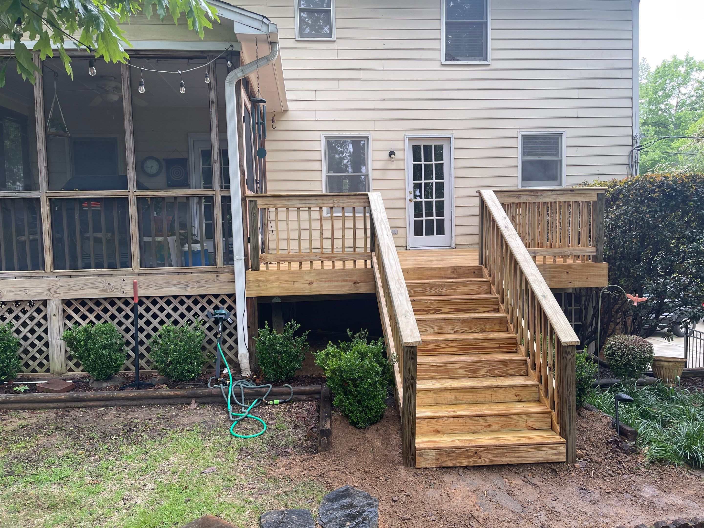 Oak Leaf Circle - Deck Installation  by Pillar and Pine