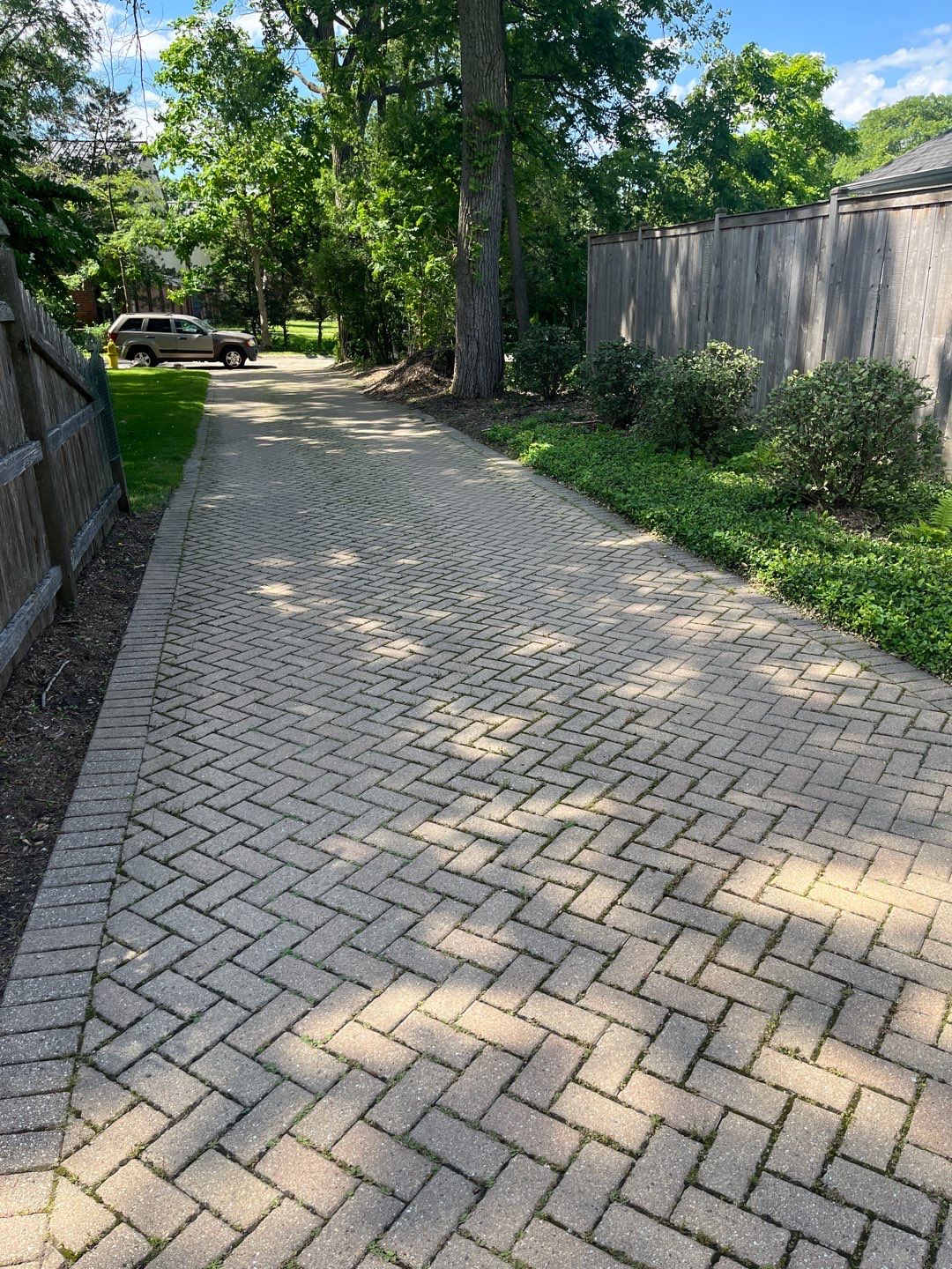 Brick paver repair, cleaning and sealing by Northern Power Washing LLC.