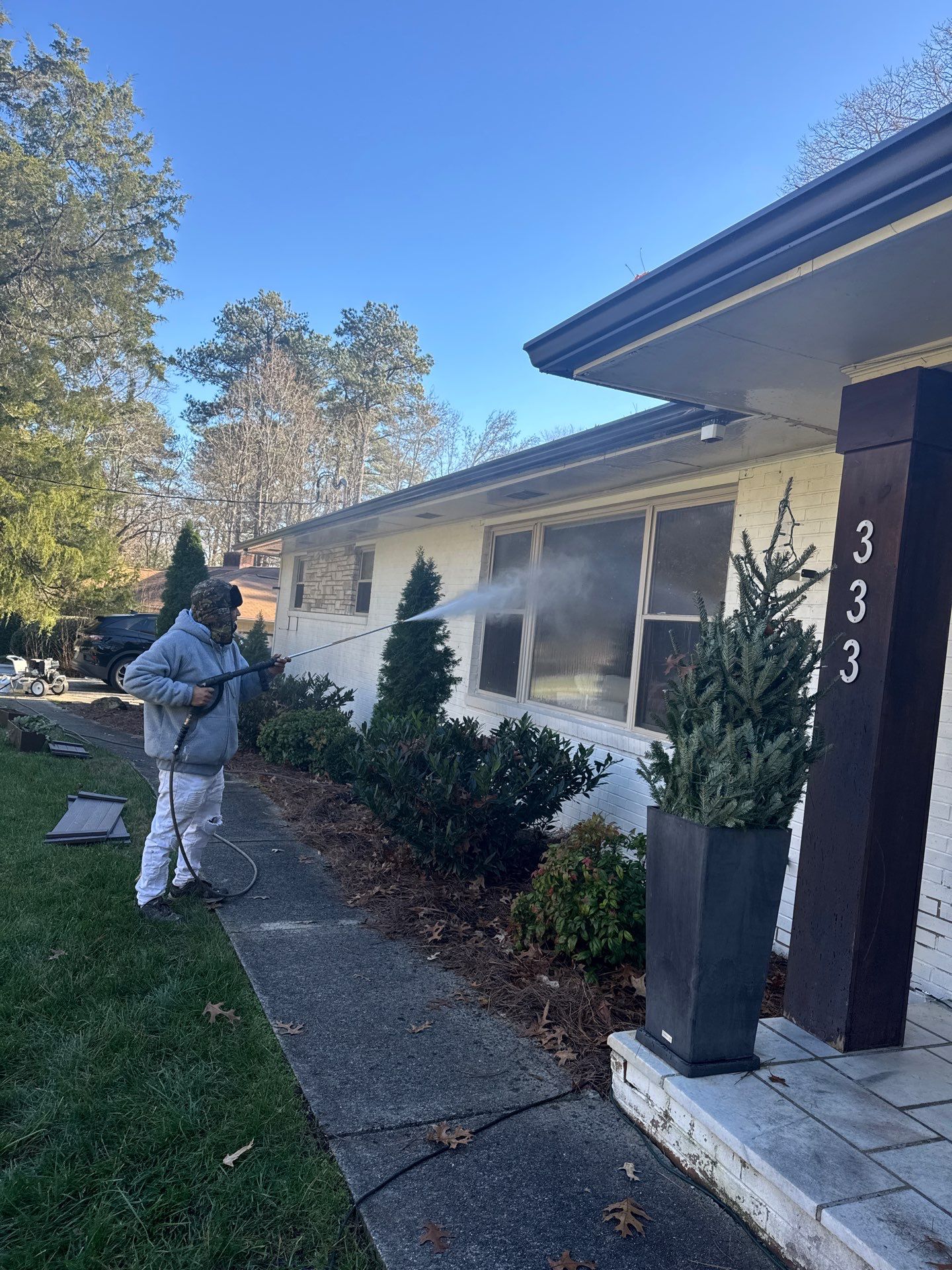 Exterior Brick Painting by GonzalezPainters & Contractors Inc 