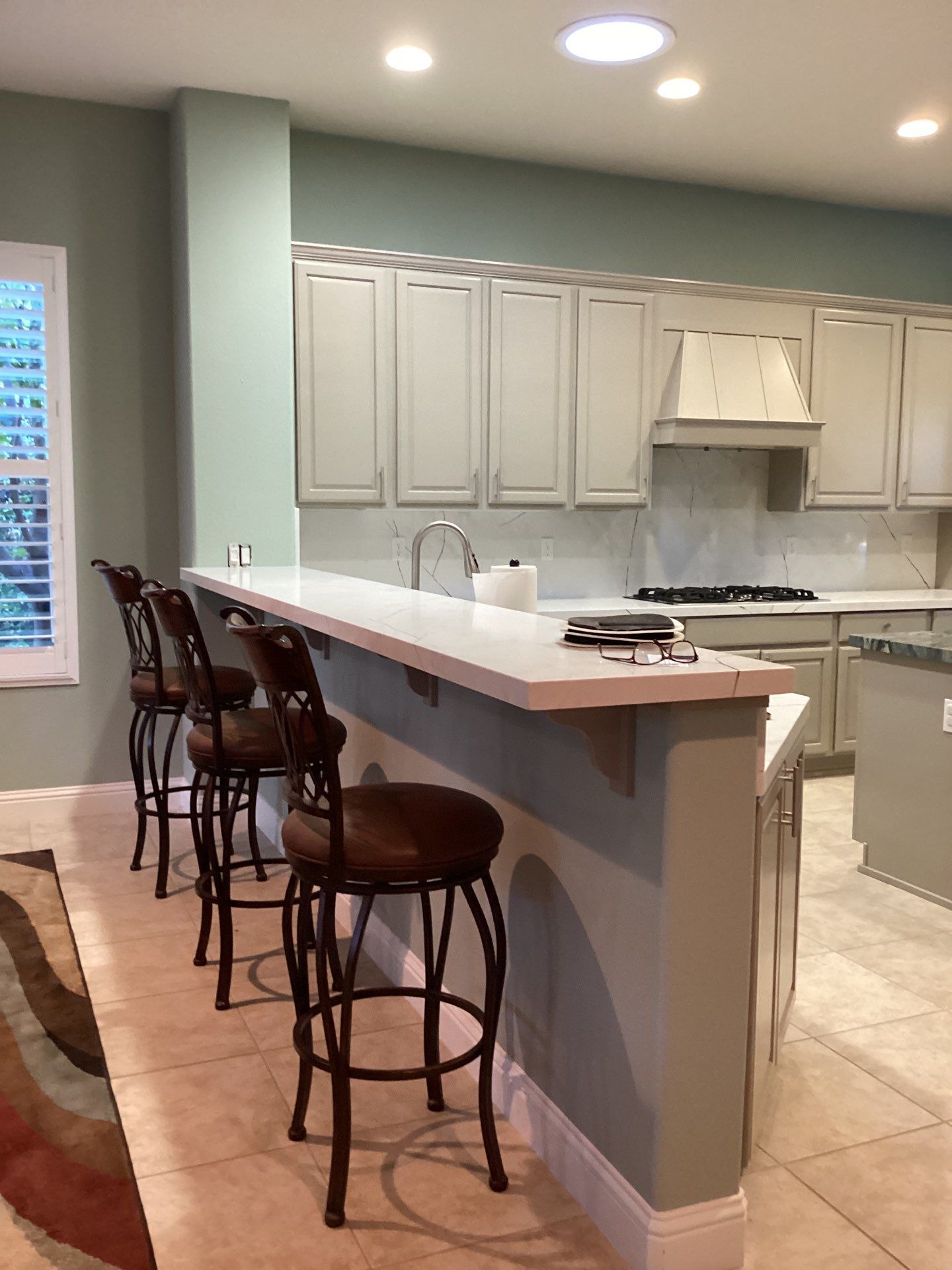 Cabinet Painting Project in Manteca California by Lancaster Painting