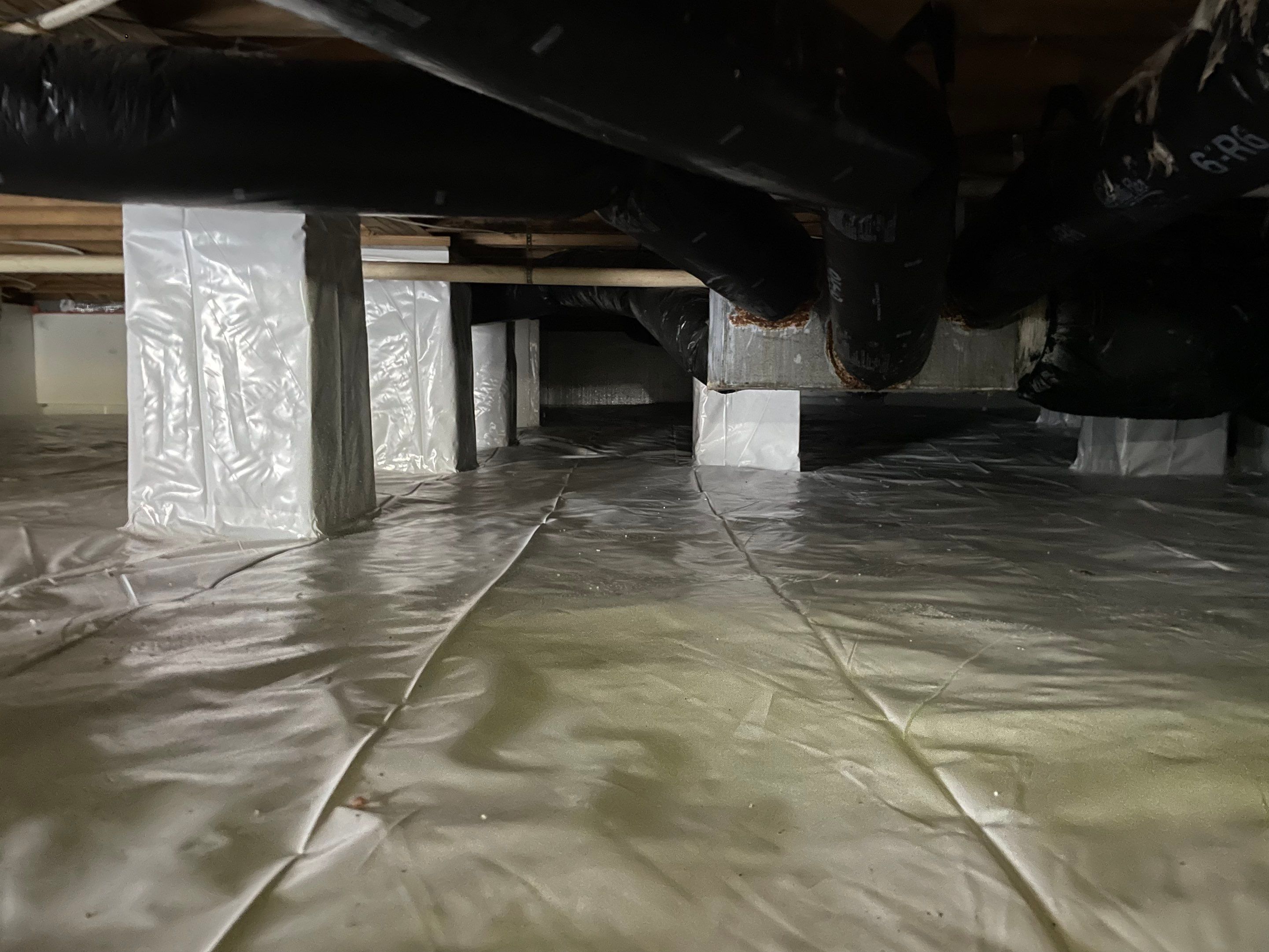 Premium Encapsulation with Bora-Foam using Bora-Foam Insulation by Impact Crawlspace