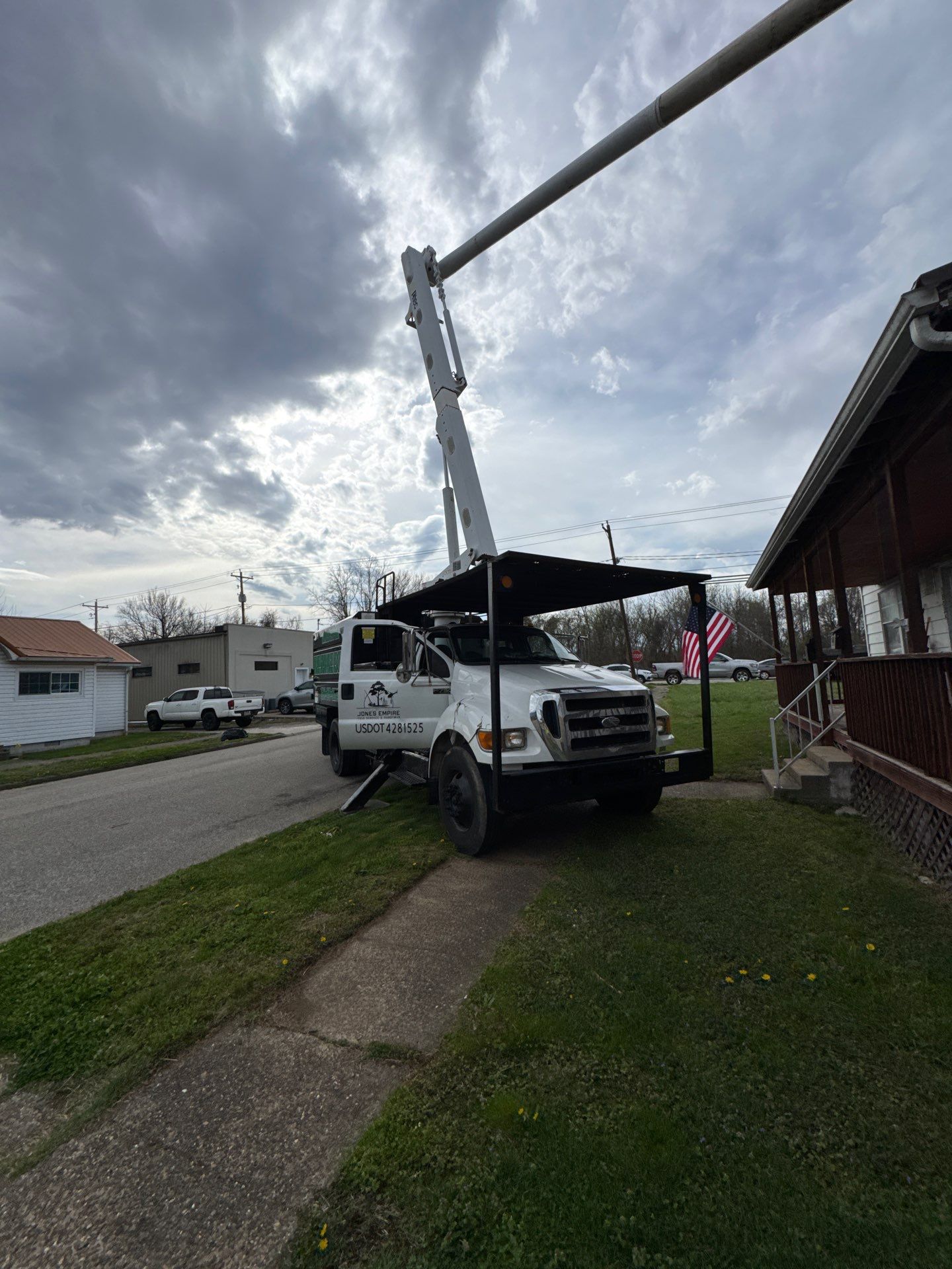 Project in Nitro, WV Rotator Crane Lifts Tree Off House | Nitro WV • One Wrong Move Job | Rotator Crane Tree Removal • Heavy Rescue Tree Job | Nitro WV • Extreme Tree Removal Over Home | Nitro WV by Jones Empire LLC