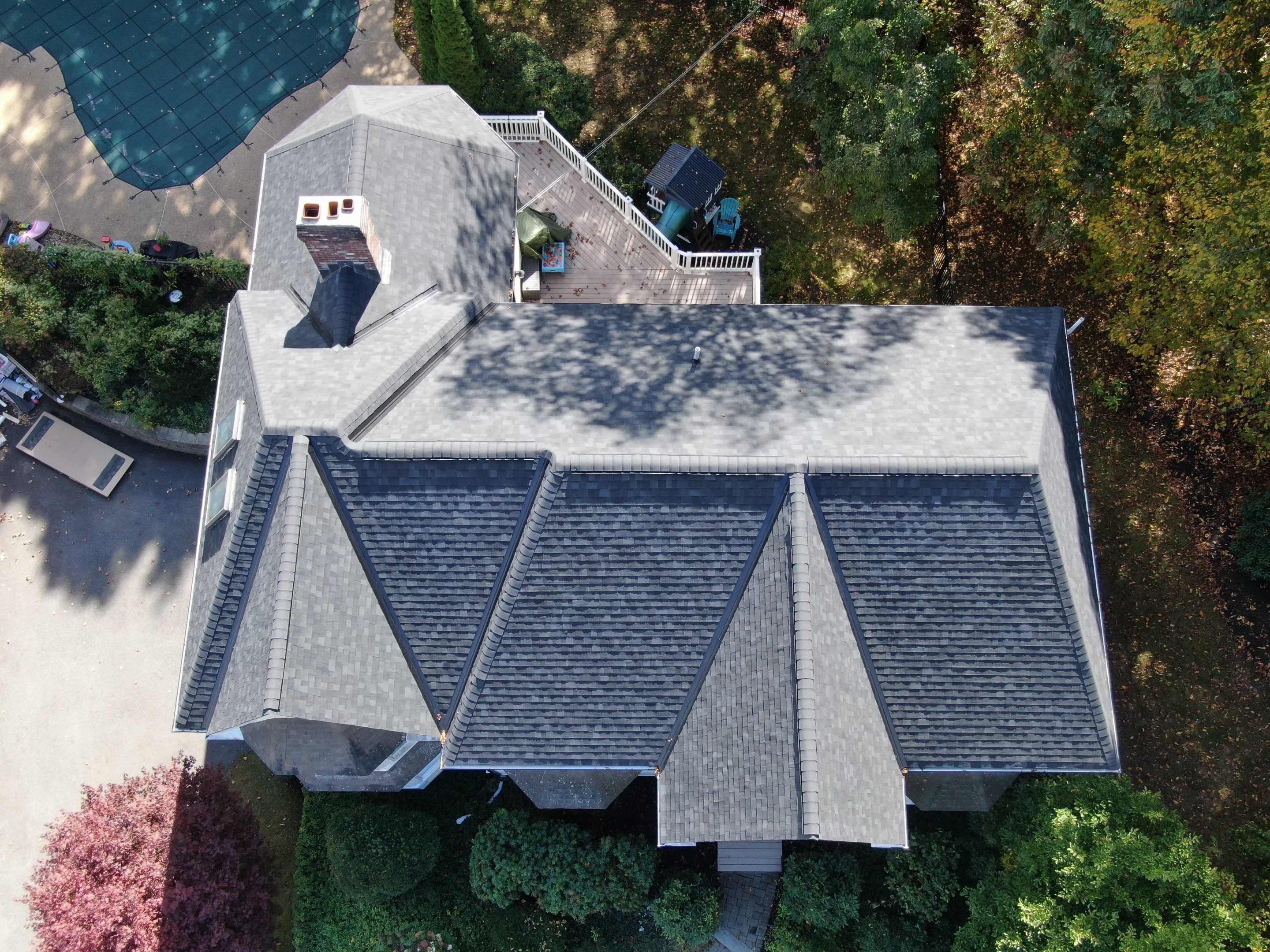 New Roof, Skylights, and Metal Accent Roof Installation in Groton by Mighty Dog Roofing of Greater Middlesex County