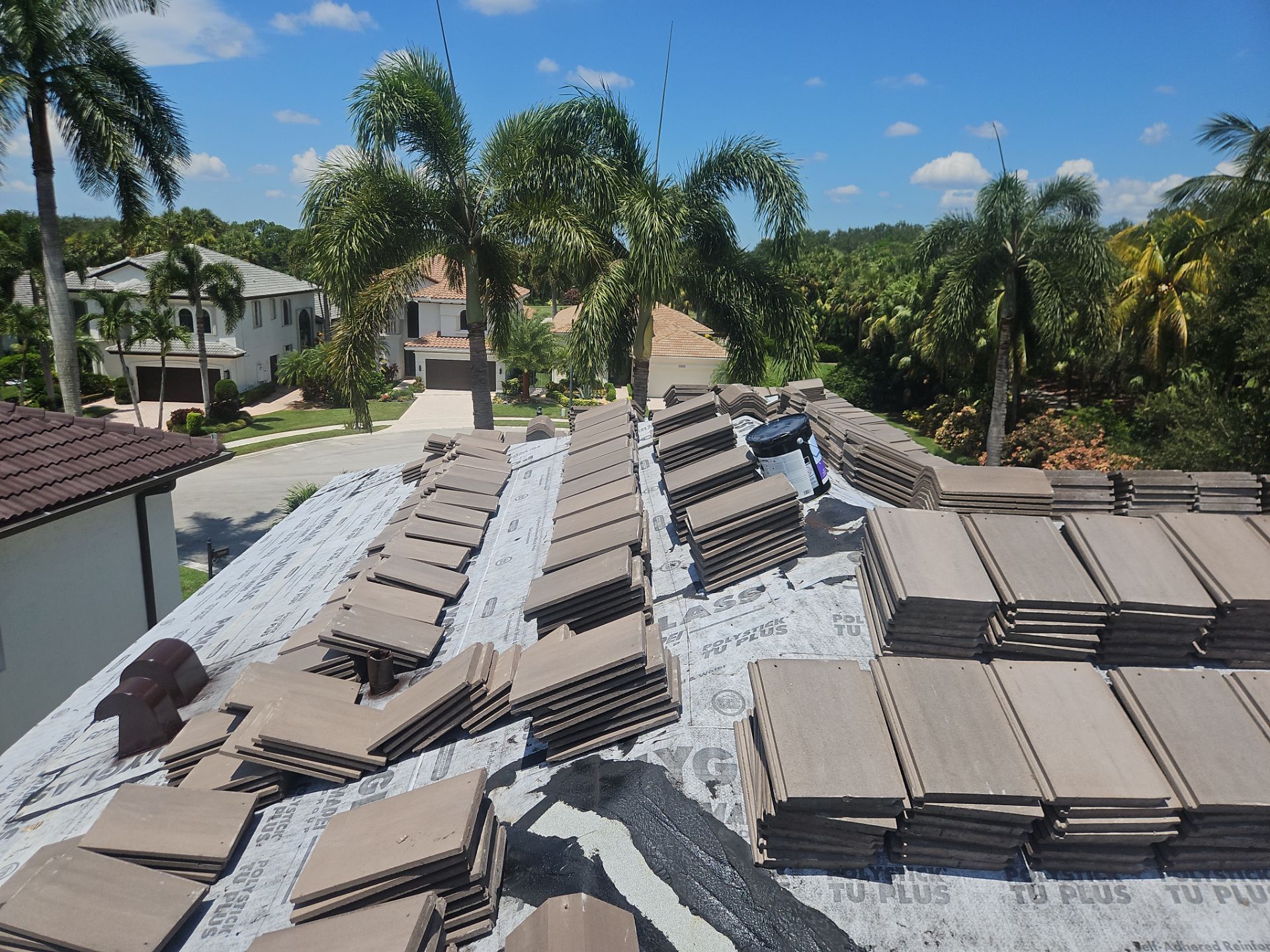 Residential Roofing Installation using Eagle Roofing Tile by BLUES BROTHERS ROOFING