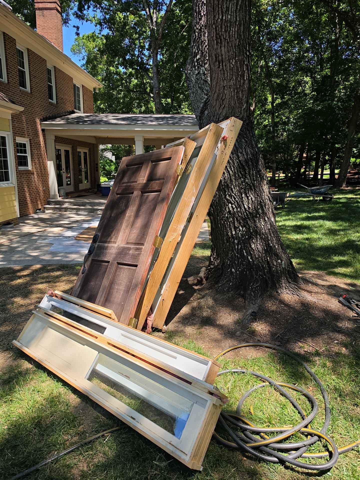 Job site clean up in Charlotte by Badger Hauling