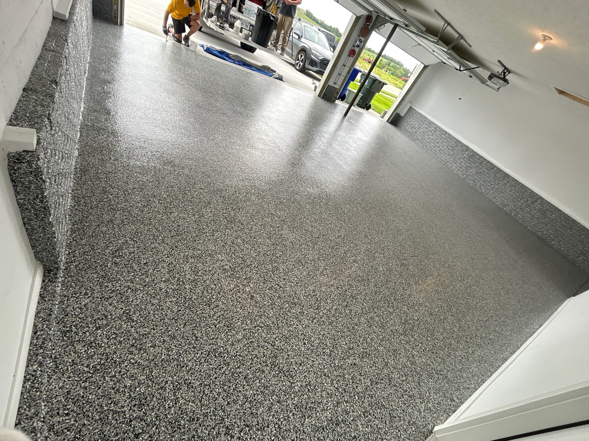 Brashed Gray 1/4" by Granite Garage Floors