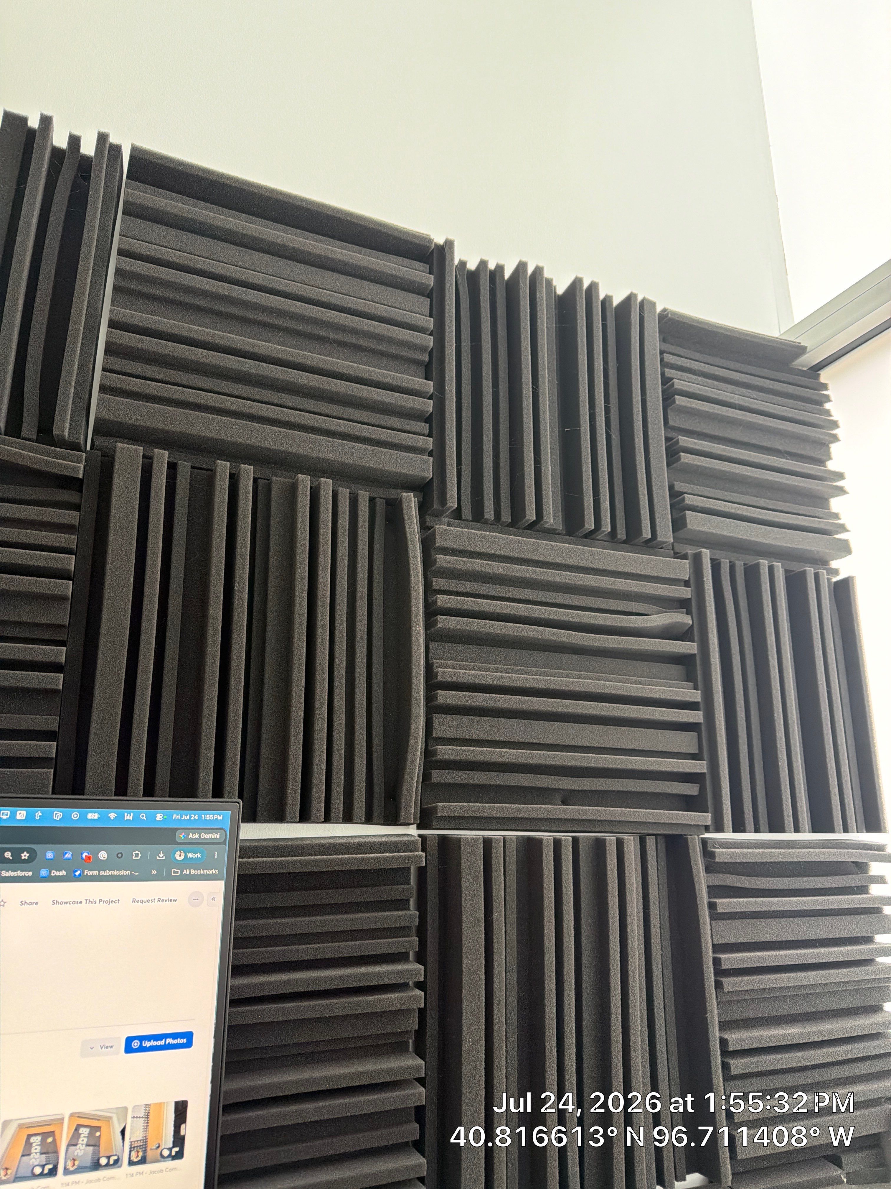 Lincoln Office Space Upgrade with Acoustic Treatments and Interior Glass Signage by CompanyCam Sales Demo