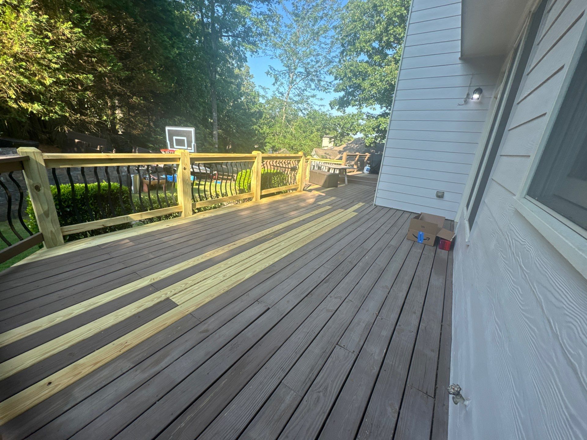 Elevated Covered Deck Construction and Porch Remodel in Mableton by Swift Home Renovations