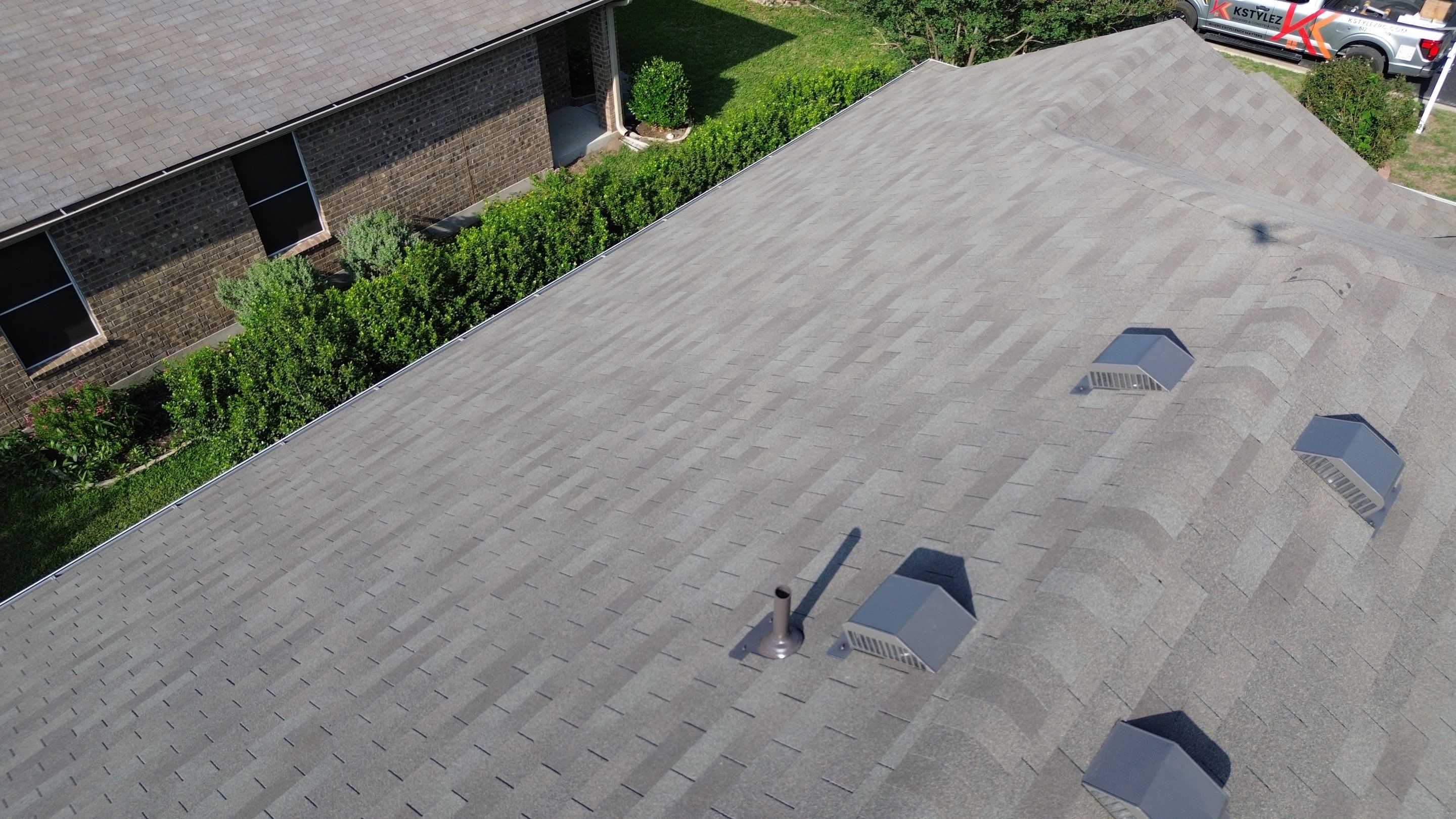 Roof Replacement in Hutto, TX | Owens Corning Driftwood Shingles by Kstylez Roofing & Construction