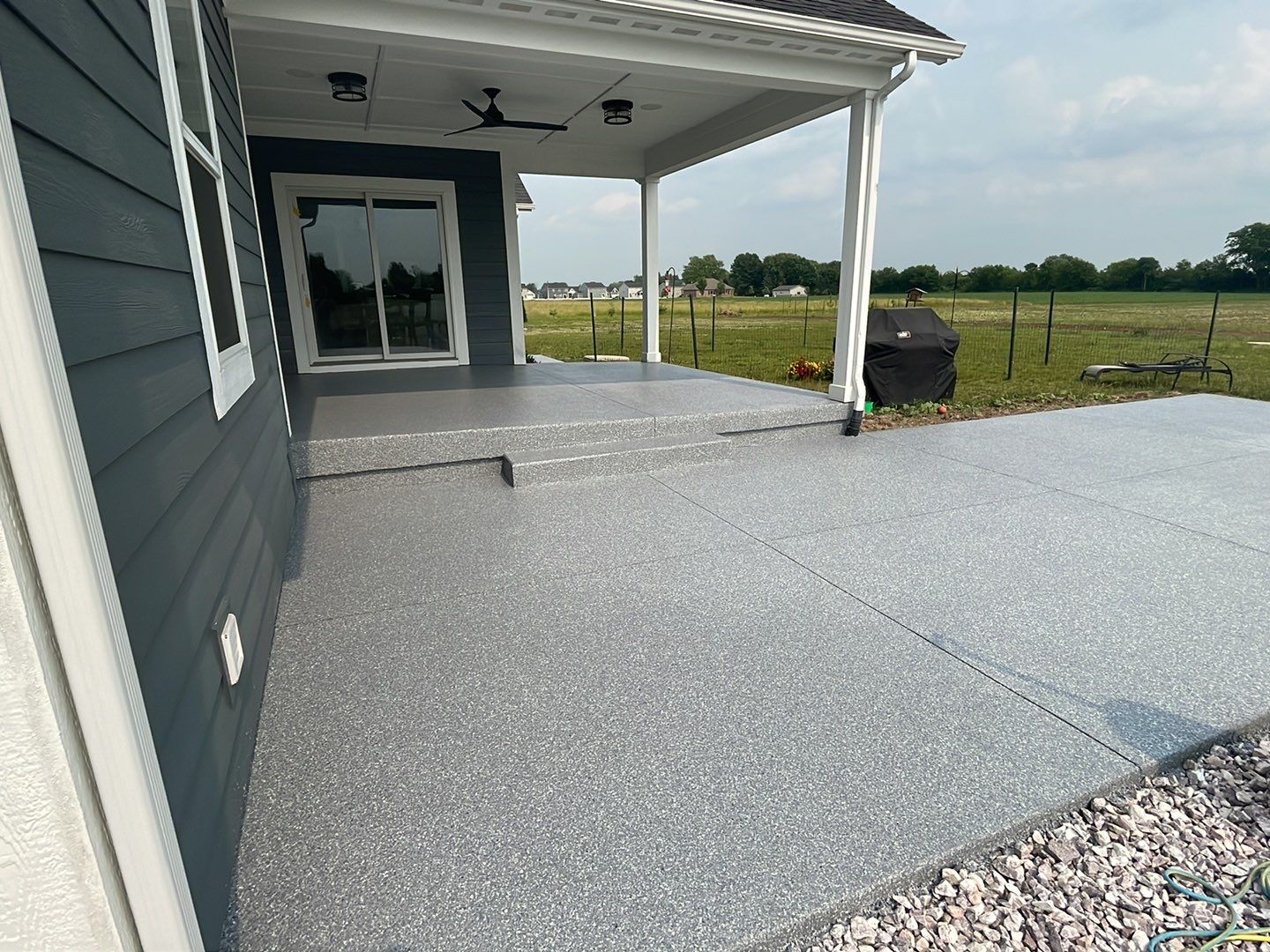 Garage, Barn and Patio Floor using Granite by Your1DayFloor.com