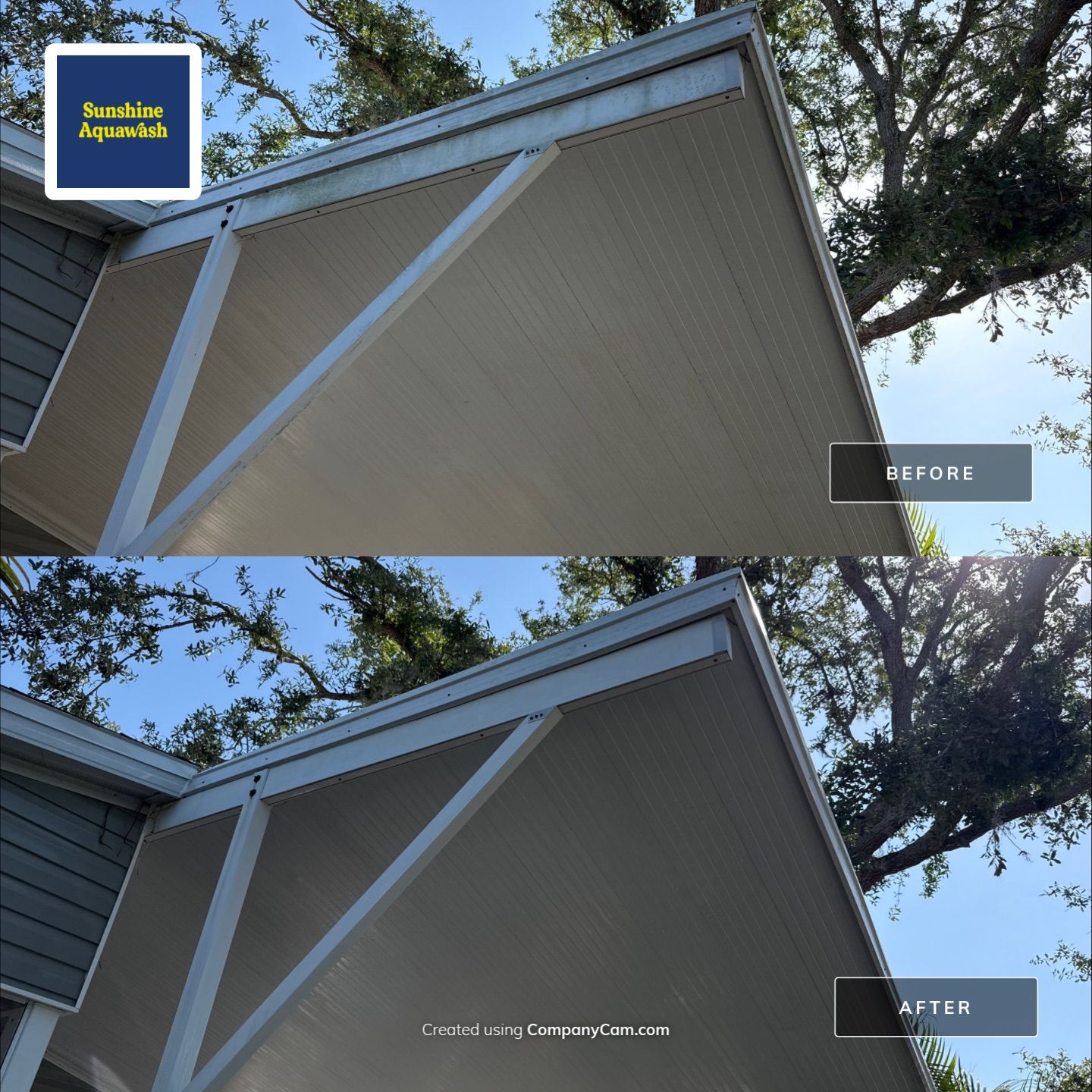 Mobile Home House Wash & Screened Porch Cleaning | Fisherman’s Cove RV Park | Terra Ceia, FL by Sunshine AquaWash