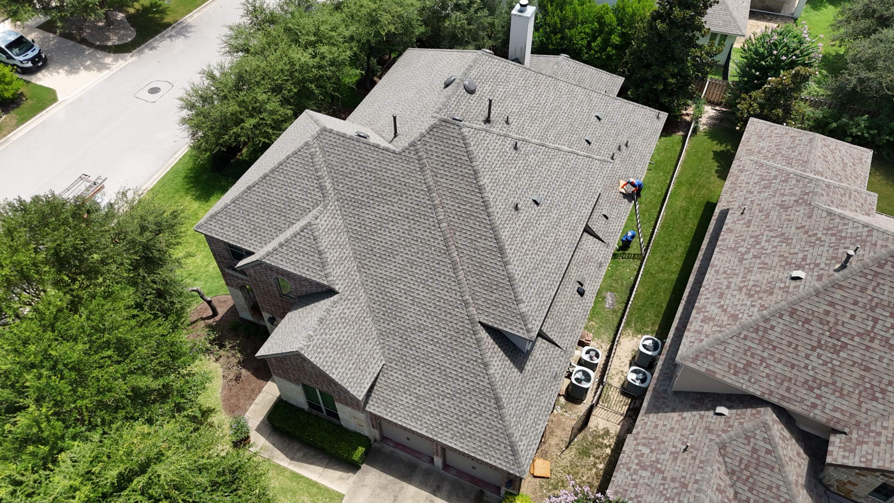 Austin Residential Roof Installation with GAF Shingles and Radiant Barrier by RoofsOnly.com