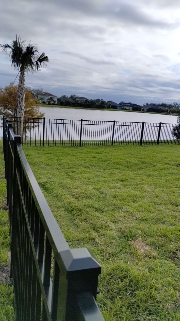 Aluminum Fence Installation using 3 Rail Aluminum Fence by Asap fence and gates, LLC