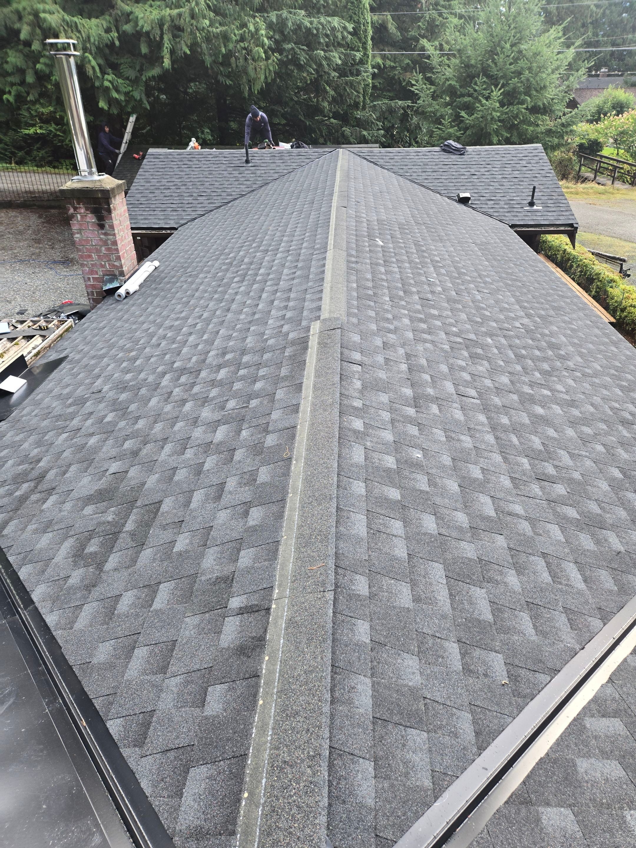 Residential Reroof Shingle - Charcoal by Top Notch Roofing Inc