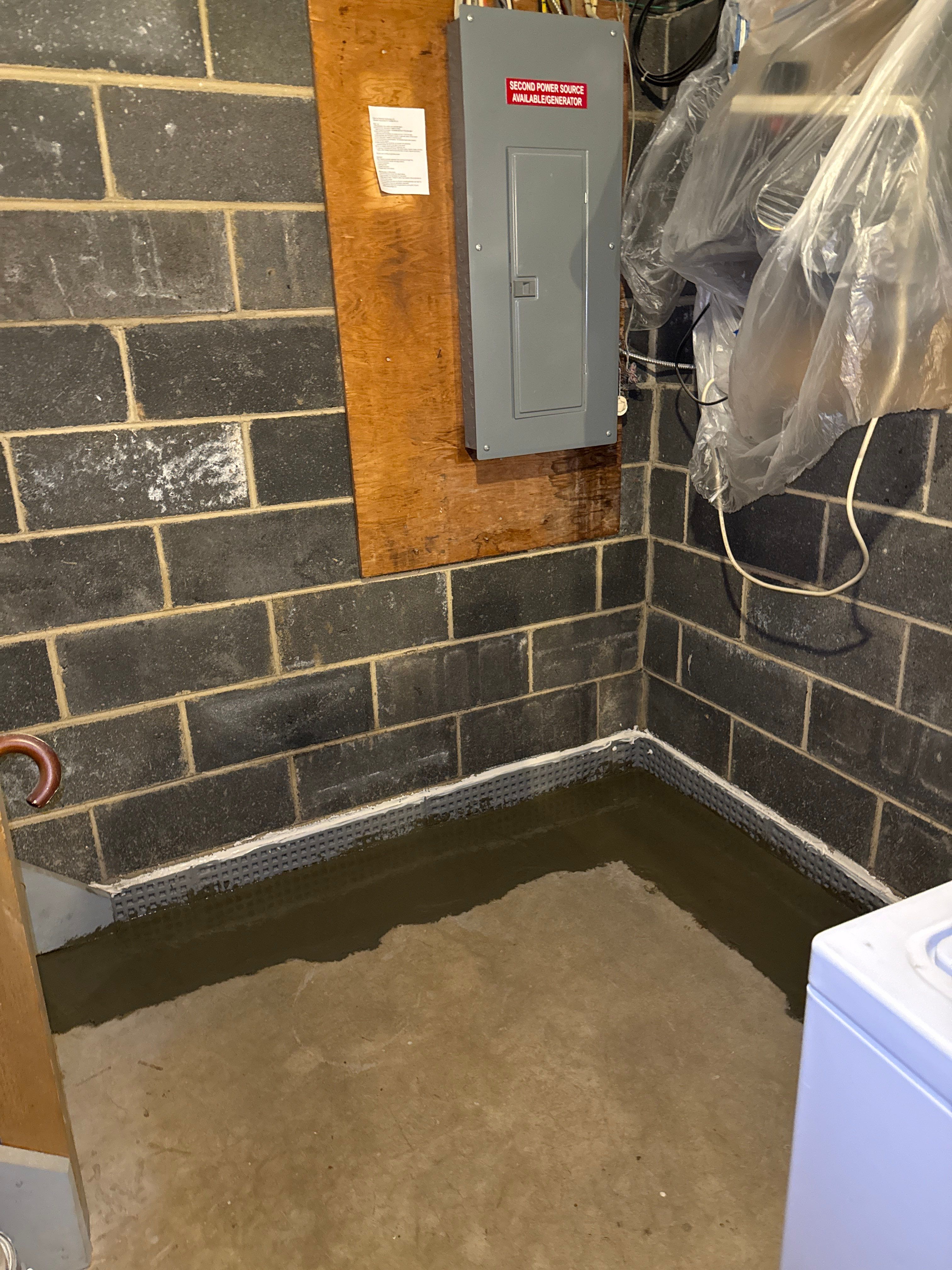 Interior French Drain in Bernardsville NJ by Pure Service Pro, LLC 