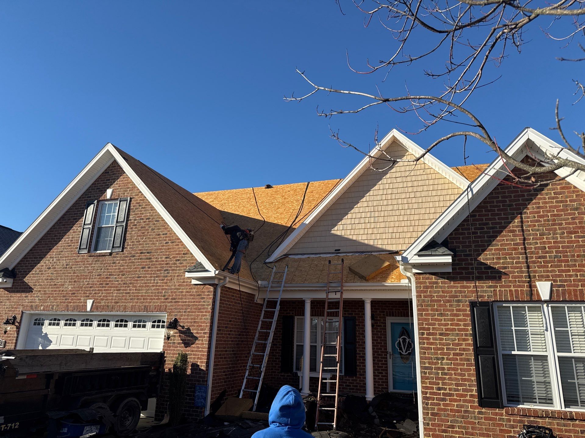 Residential Roofing Installation using Owens Corning by Karcher Roofing & Construction