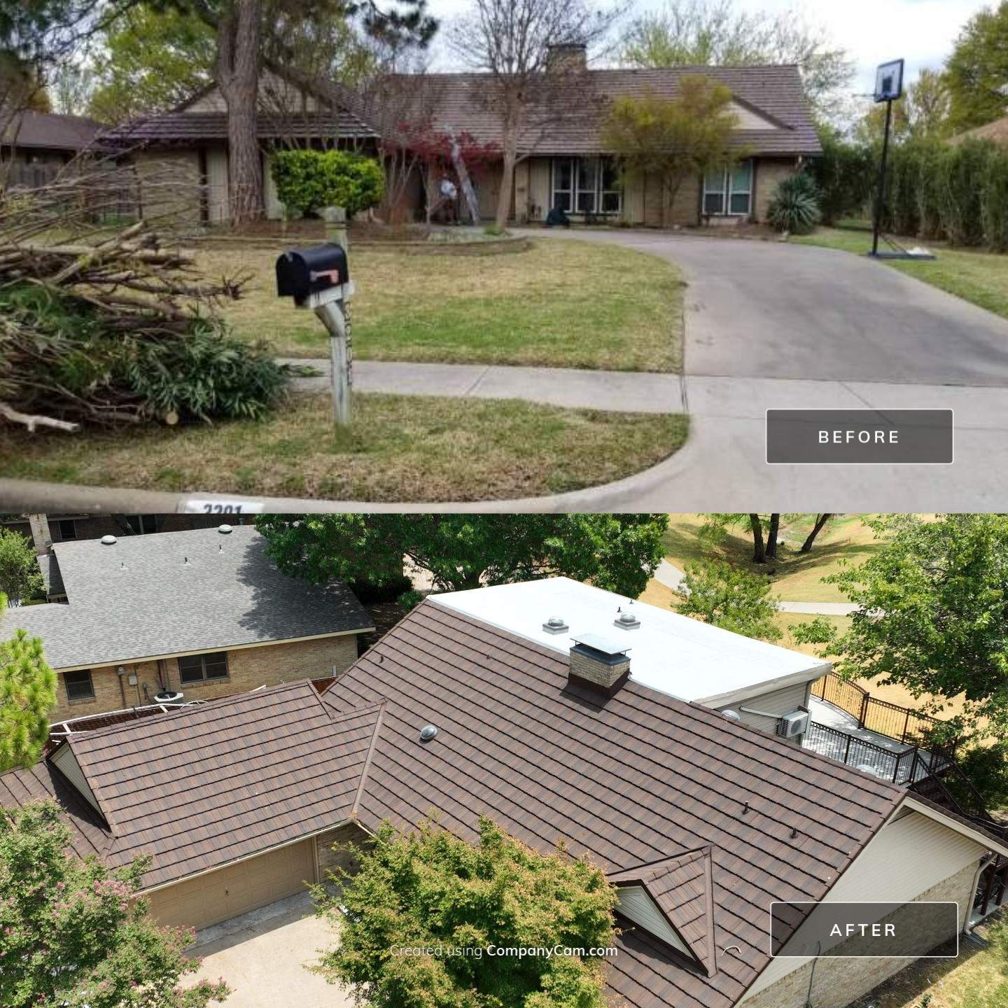 Stone Coated Steel Roof Replacement using Boral Steel by Becker Roofing and Exteriors