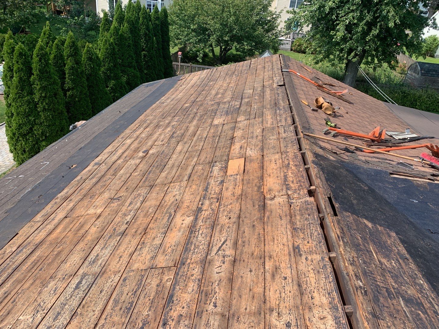 Residential Roofing Installation using Owens Corning Duration Brownwood by A Plus Exterior