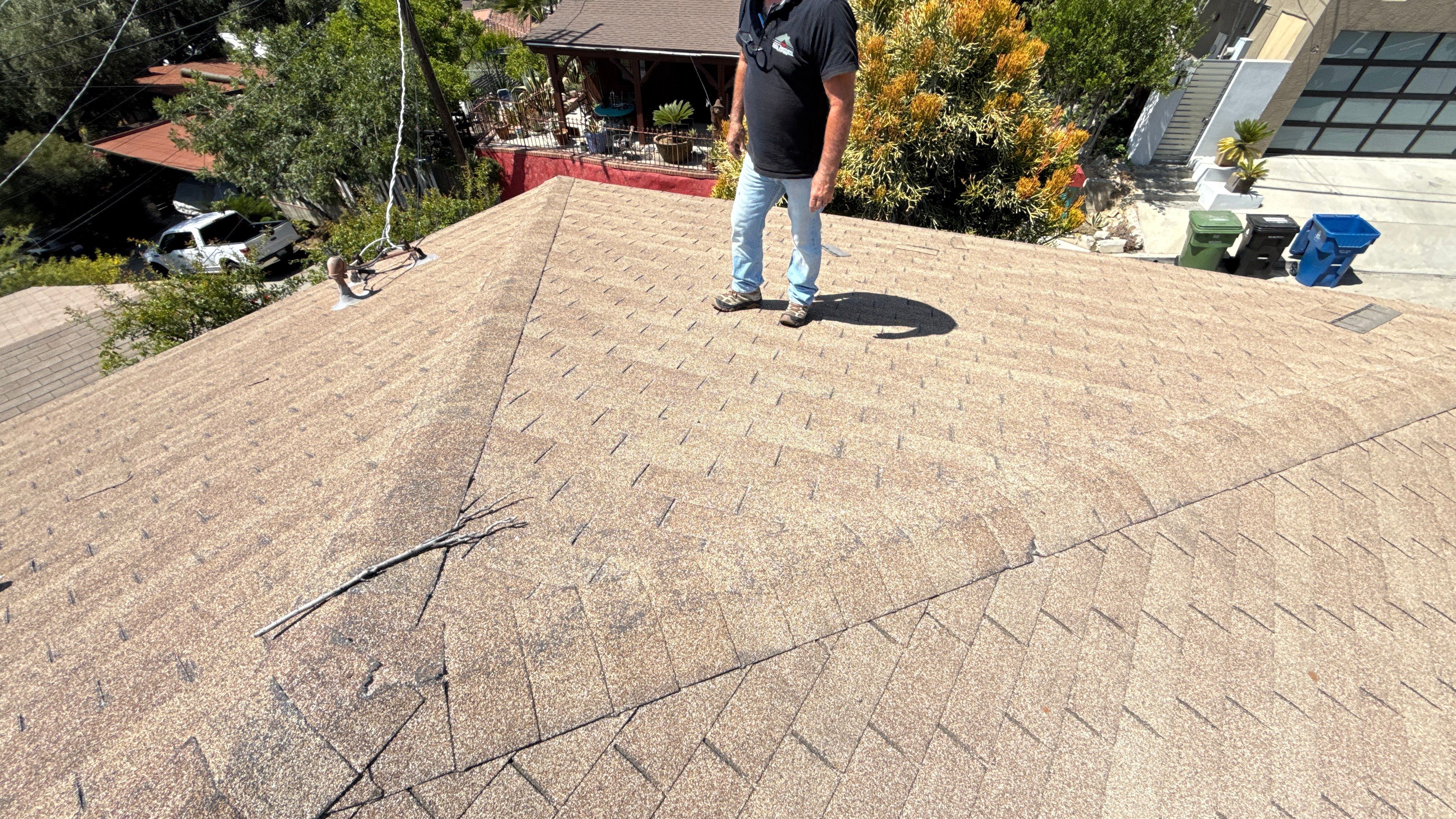 Residential reroofing project in Eagle Rock by Hull Brothers Roofing