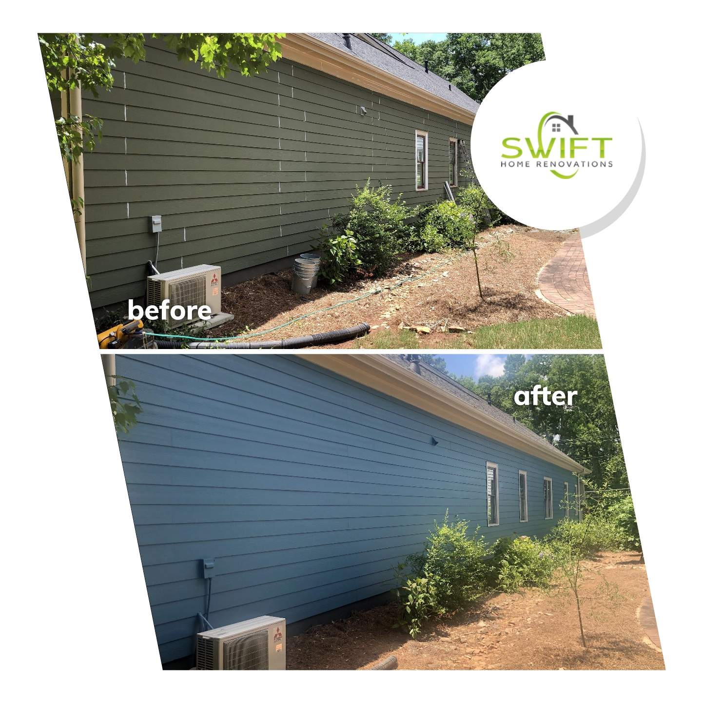 Full Exterior Color Transformation and Painting in Smyrna by Swift Home Renovations