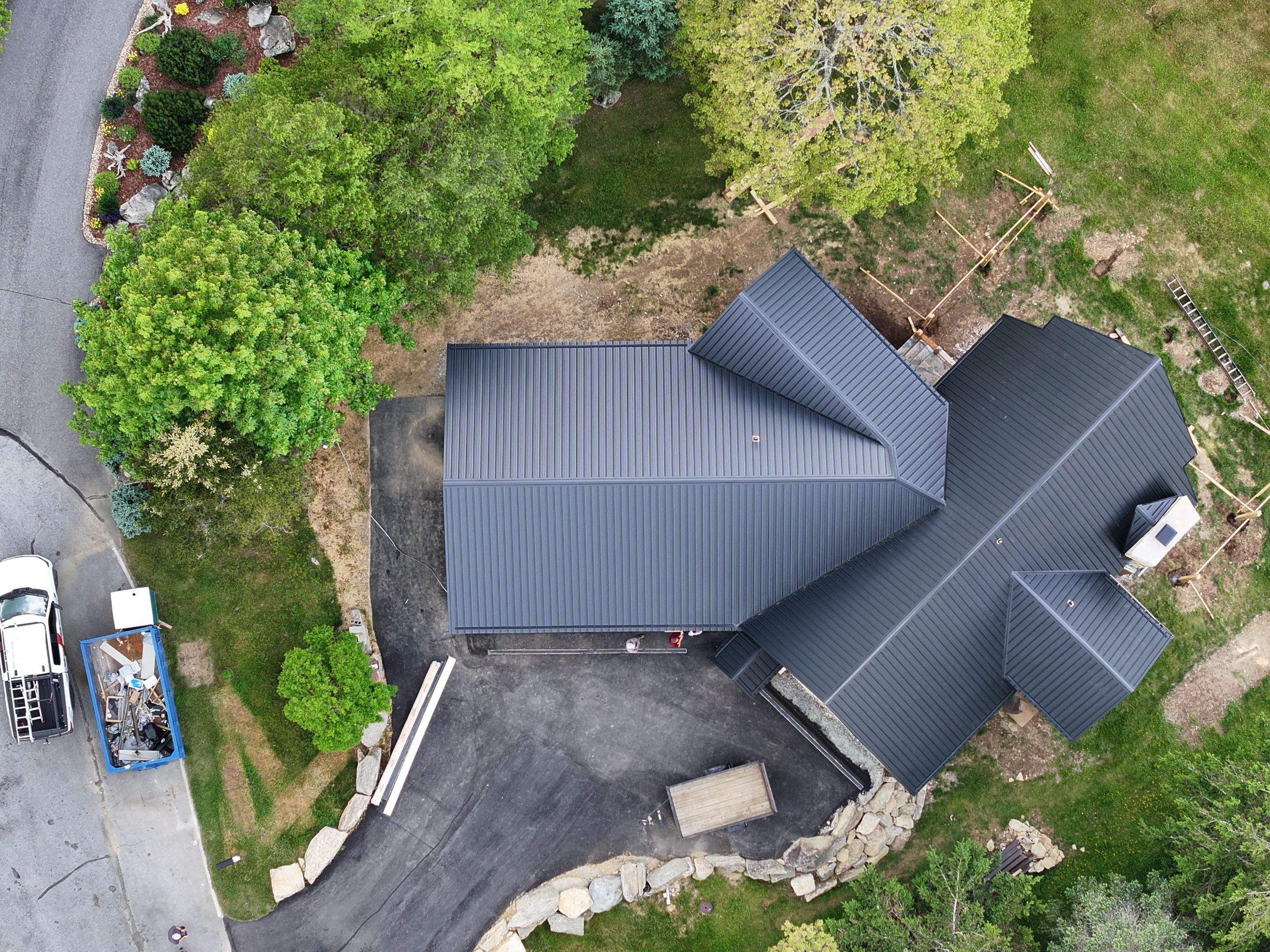 Textured Black AG Panel by Omnia Roofing