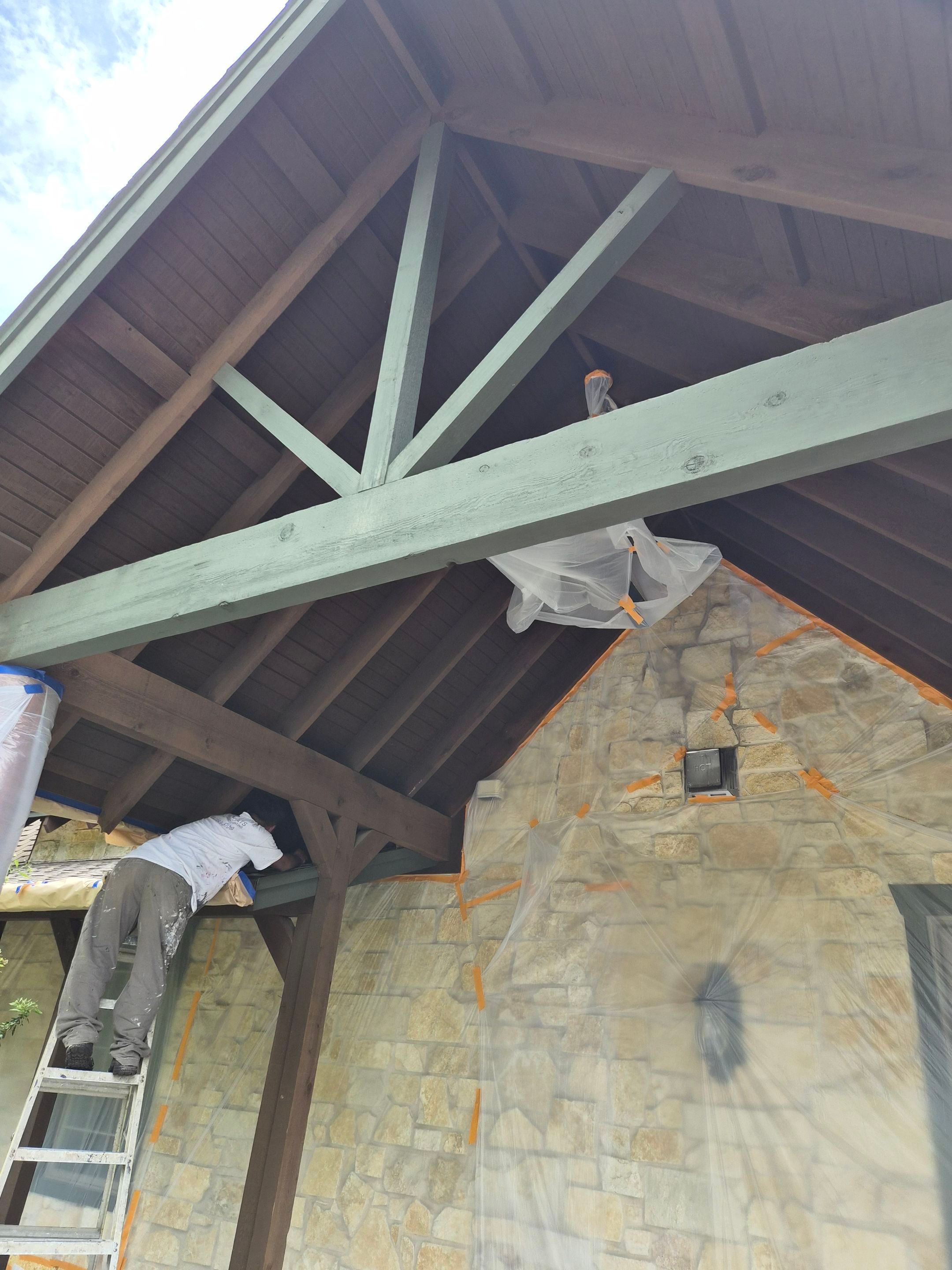 A Complete Exterior Refresh for a Custom Log Home & Property in Alba, Texas by Quality Coats Painting