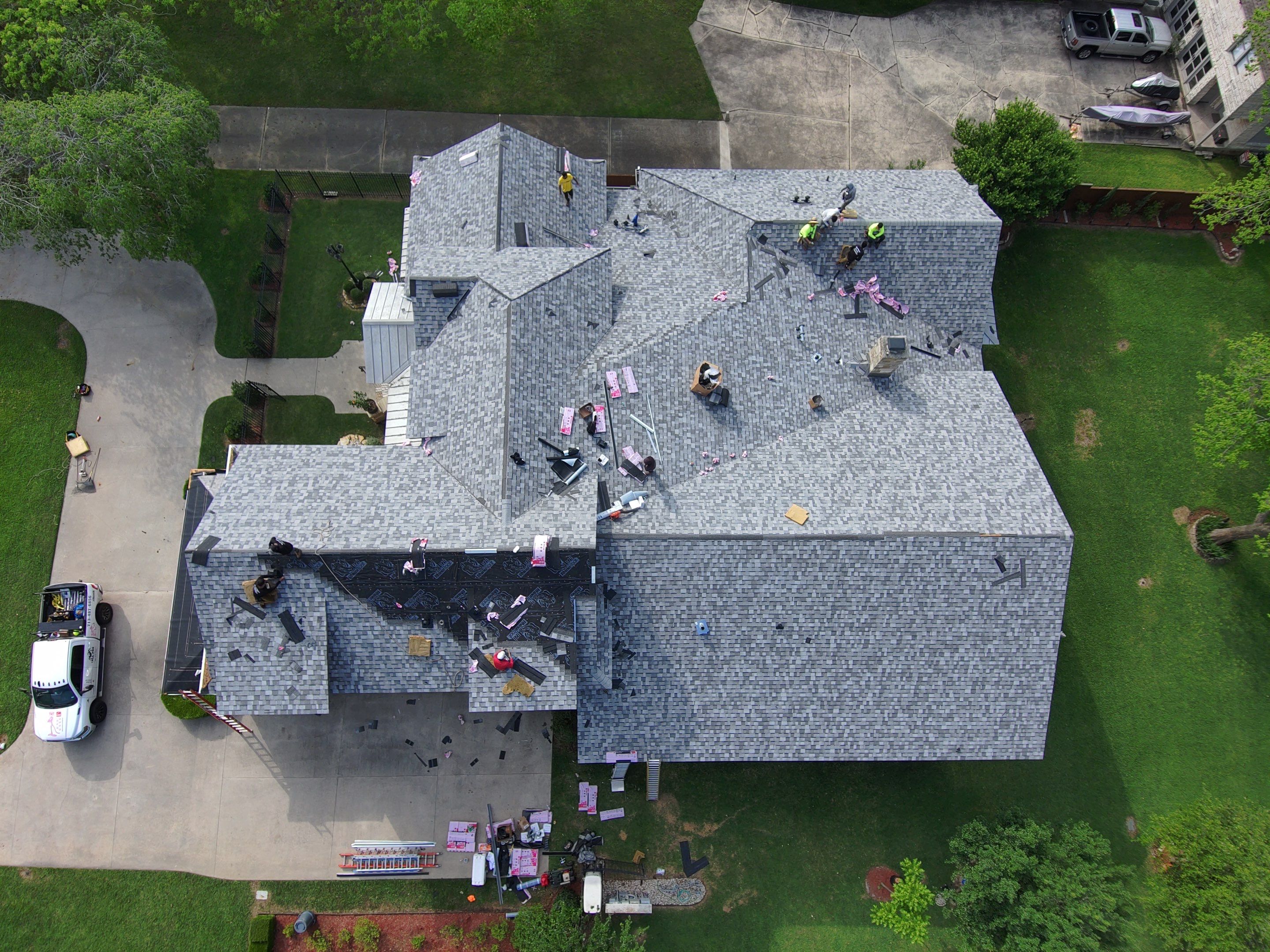 Residential Roofing Installation using Owen's Corning Duration (Lifetime) Shingles by Roof Repair Company