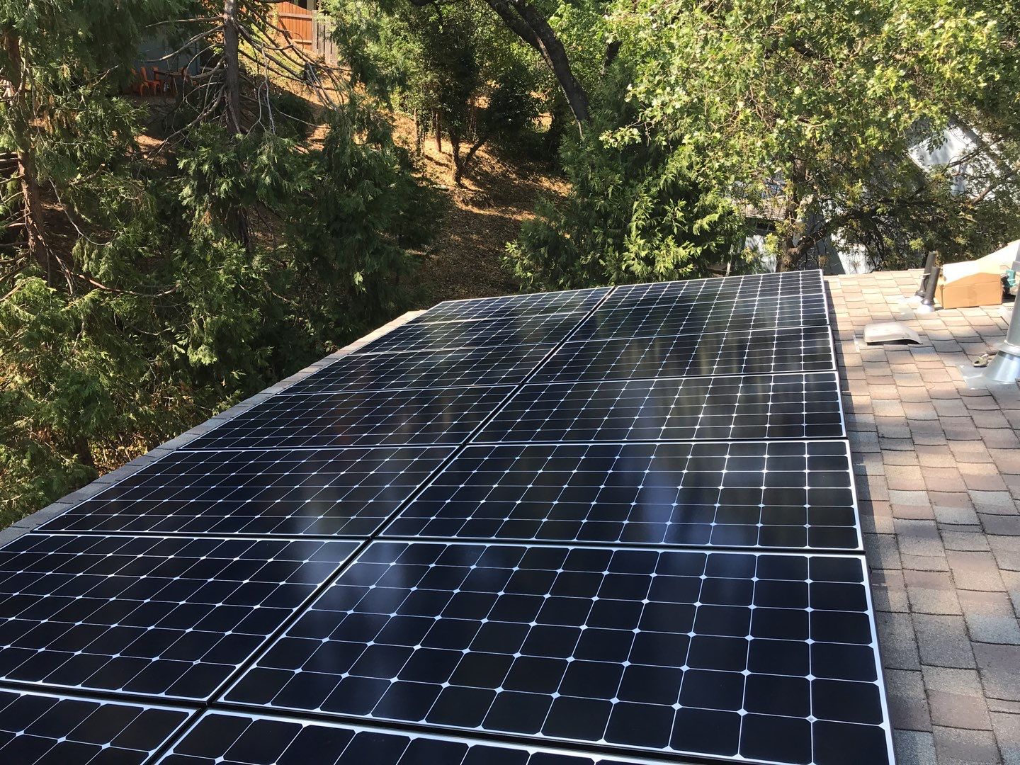 Solar powering this home by Byers Enterprises 