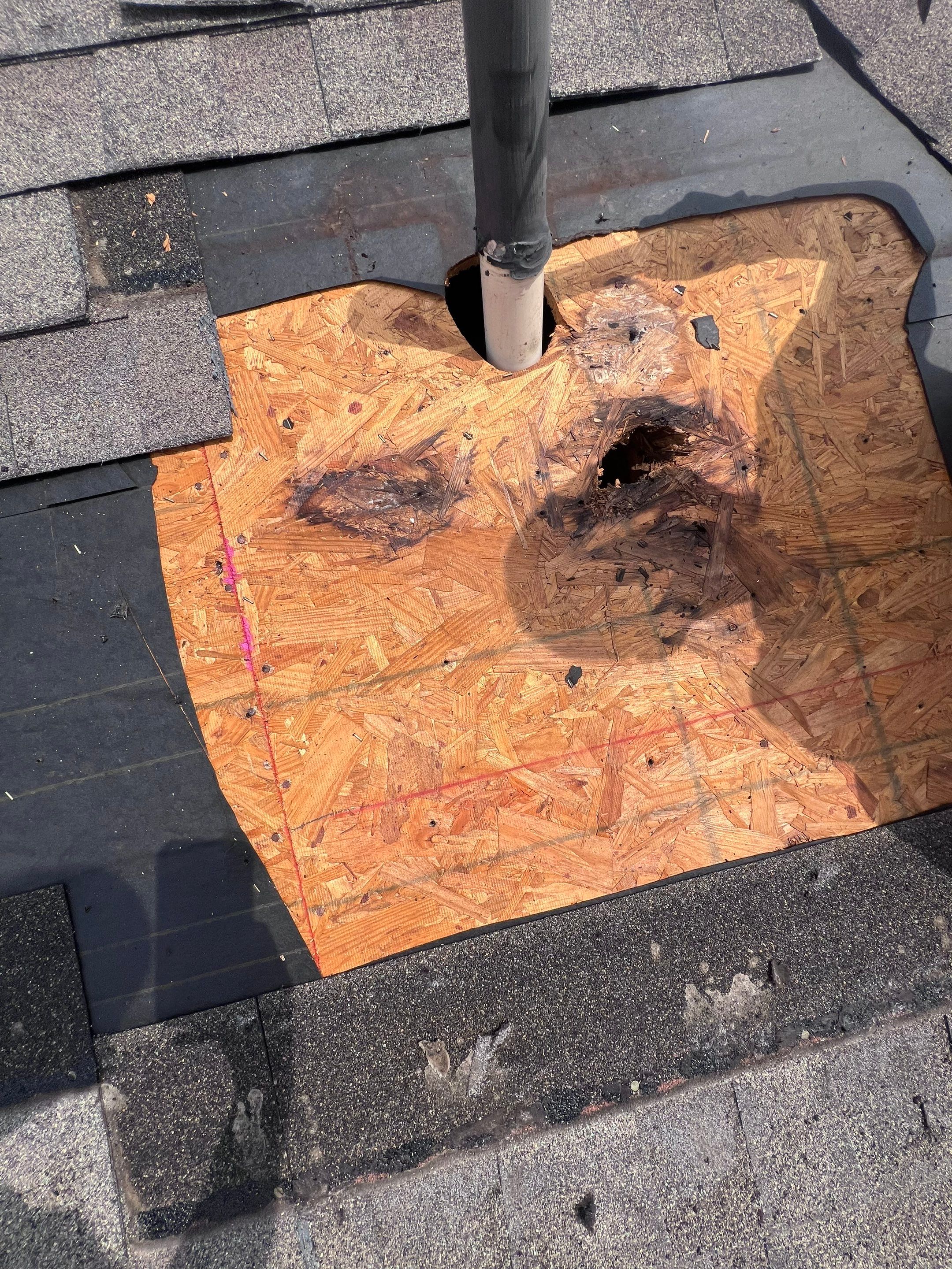 Hail Damage using Owen's Corning Duration (Lifetime) Shingles by Roof Repair Company