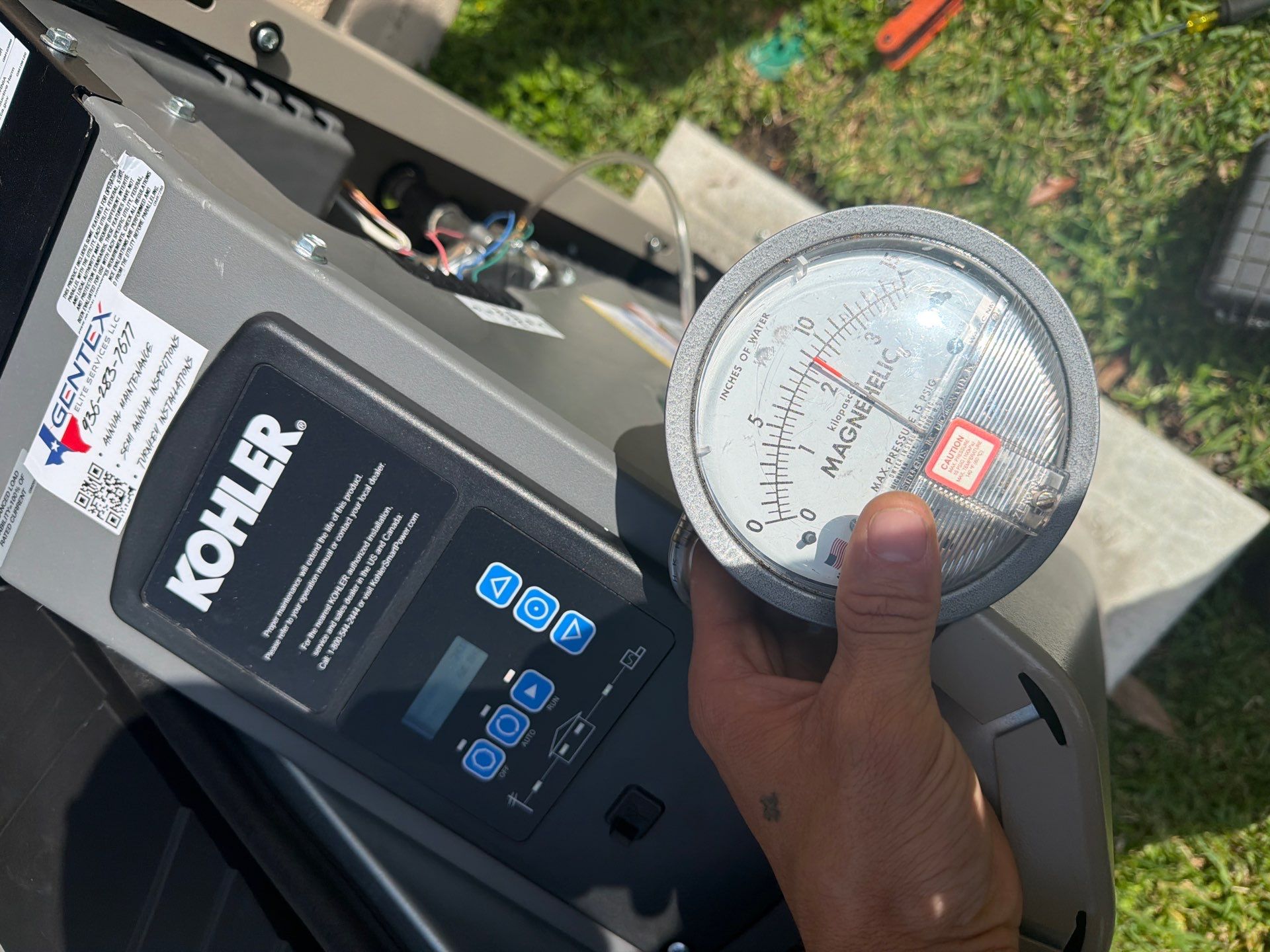 Kohler 26RCA Residential Standby Generator Installation in Houston by GenTex Elite Services