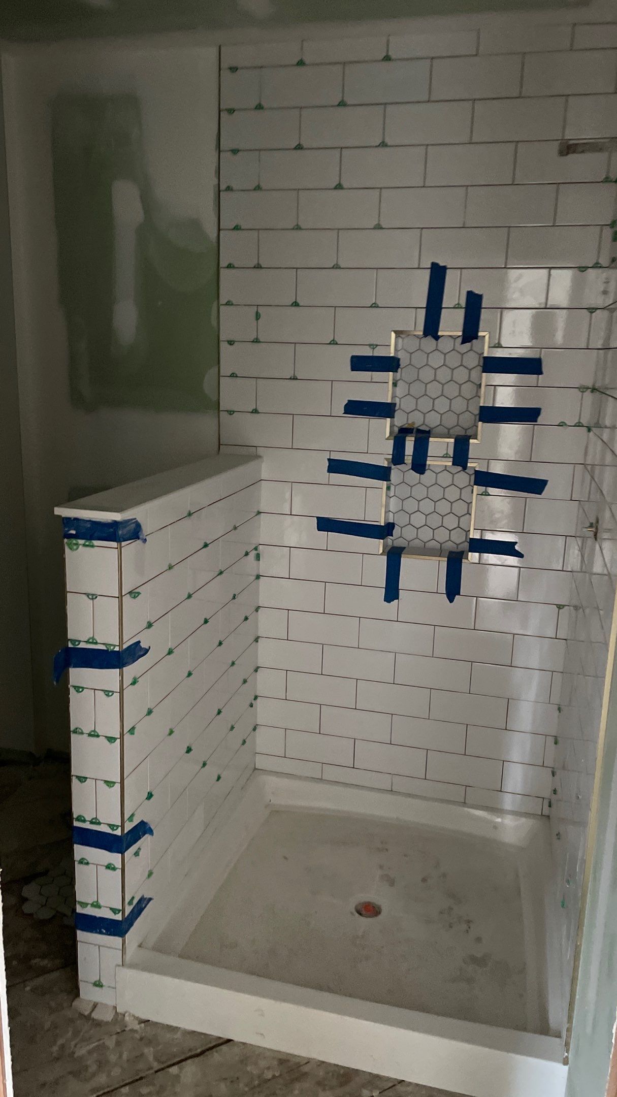 Remodeled Home with new tile floors, Showers and Refinished Oak Floors with stain and Waterbased Finish by Footprints Floors of Coastal Carolina