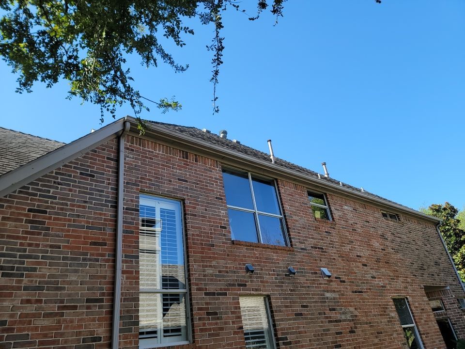 Insurance Claim Roof and Gutters using Owens Corning - Duration- Estate Gray -New Gutters - Exterior paint by Tex-Line Roofing