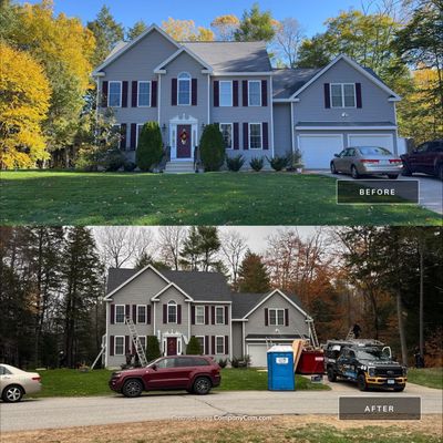 Brentwood, NH Roof Replacement with Velux Skylights and Onyx Black Owens Corning Shingles
