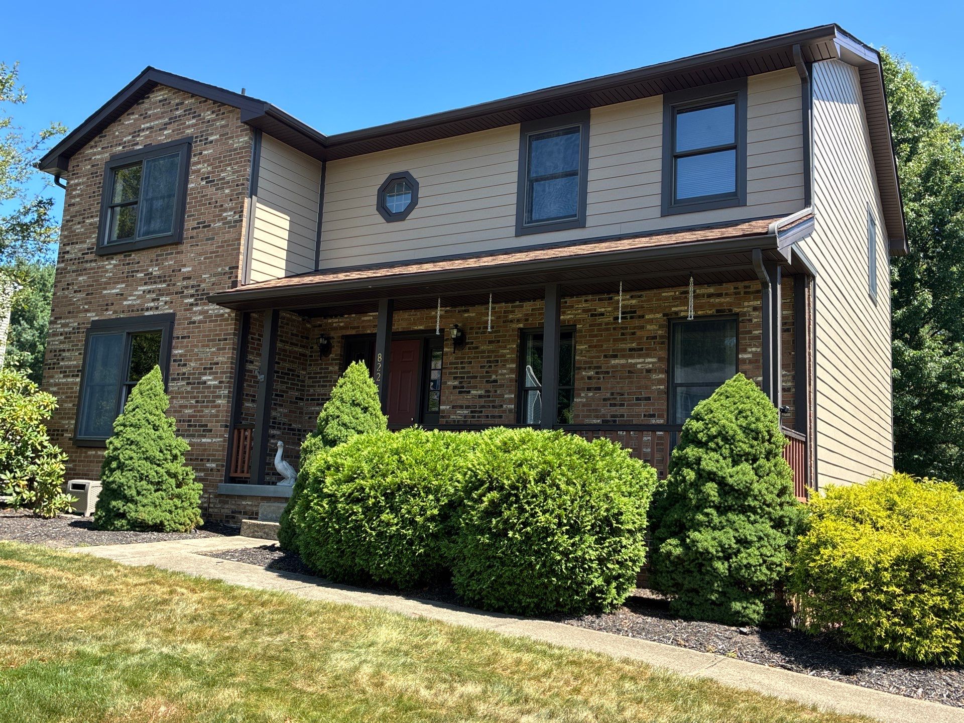 Full House James Hardie Lap Siding and Trim Renovation With Modern Dark Trim In Wexford / Mars PA by Ideal Siding Pittsburgh