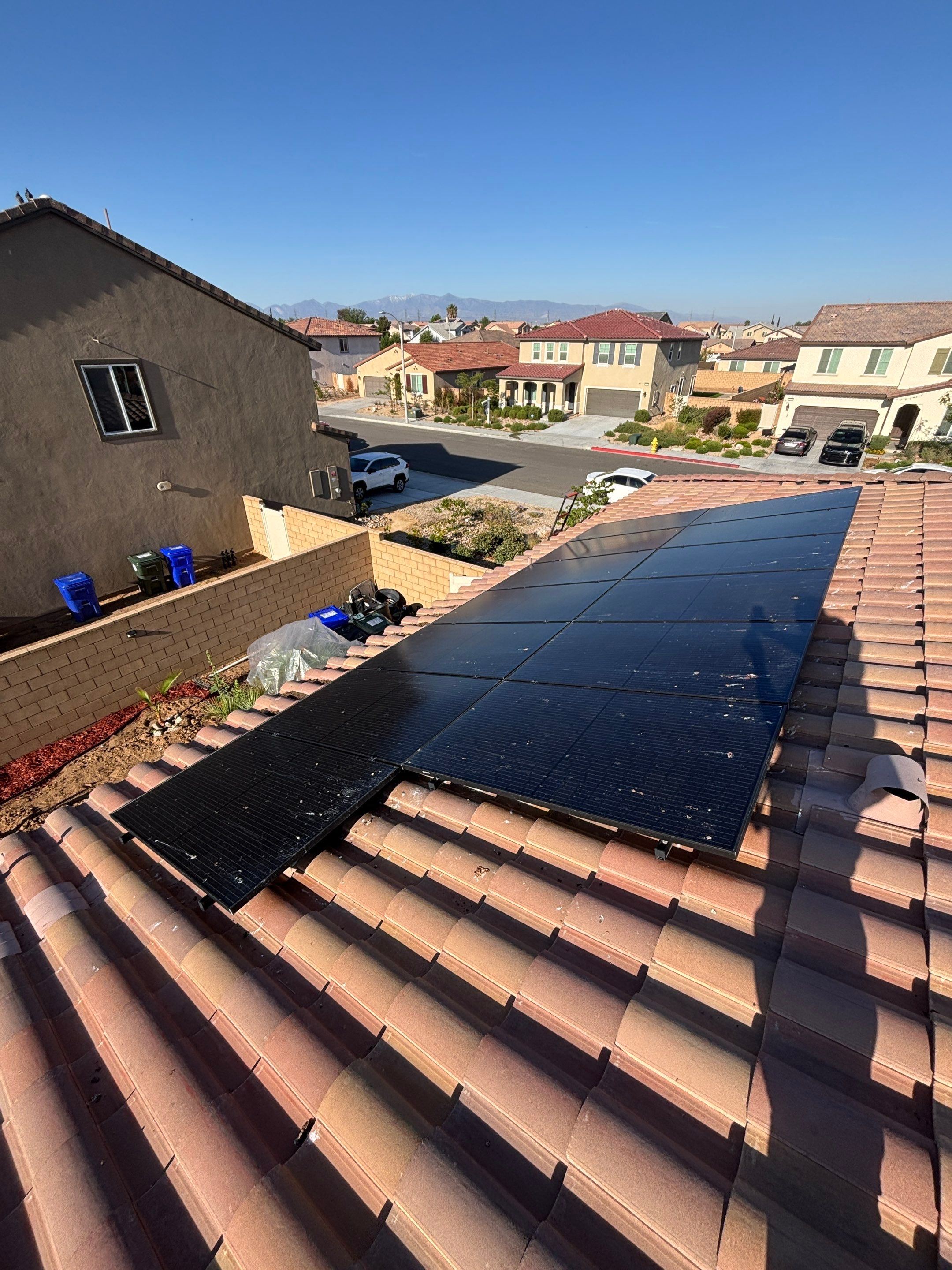 Bird Proofing Project in Victorville Ca by Palm Coast Solar Cleaning