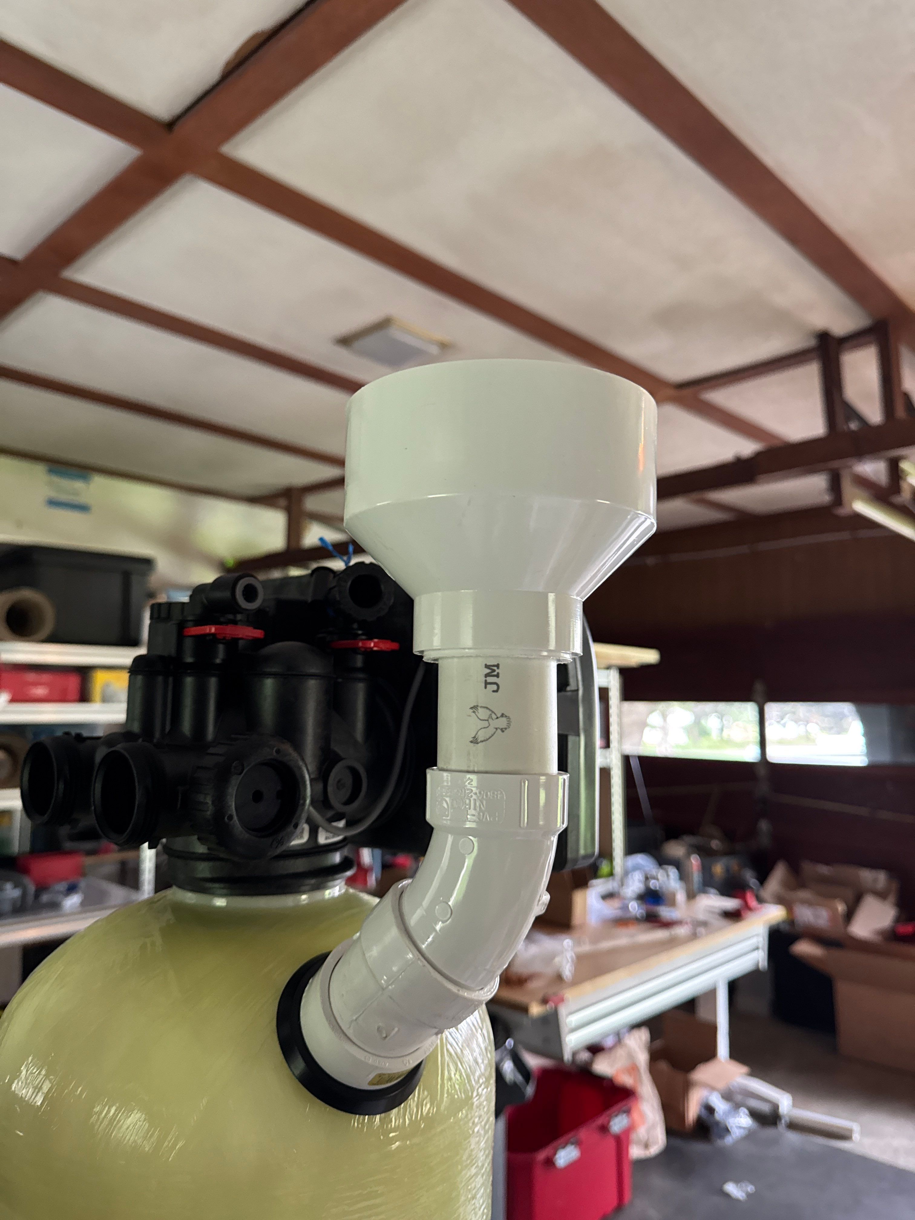 Combination Water Softener and Carbon Filter Installation. by Stake Plumbing and Heating