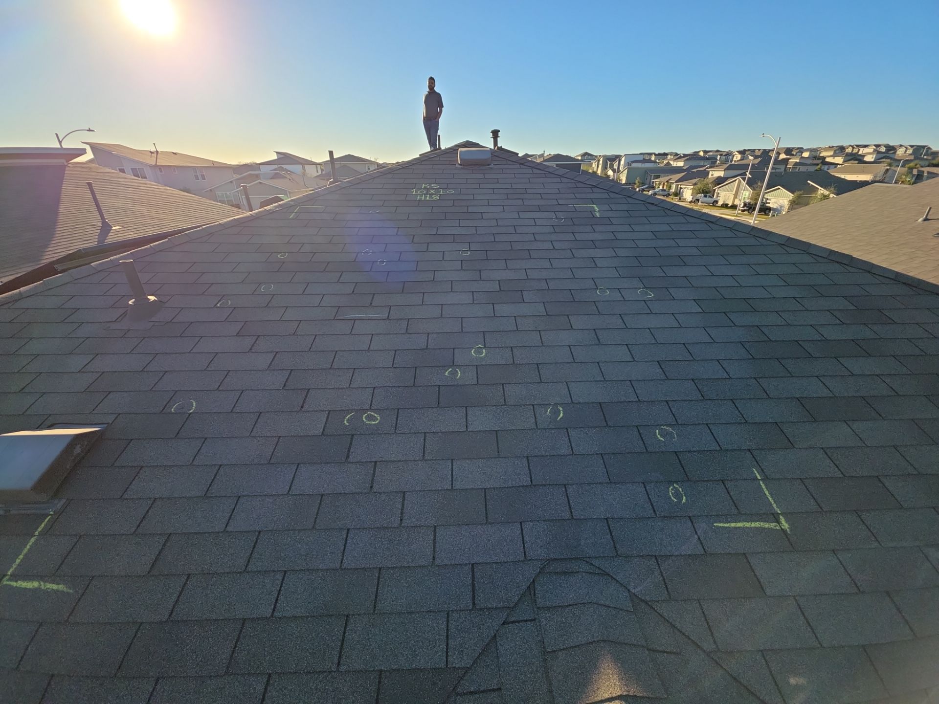 Hail Damage Restoration Including Roof Replacement and Interior Repairs in Austin by Caliber Restoration LLC