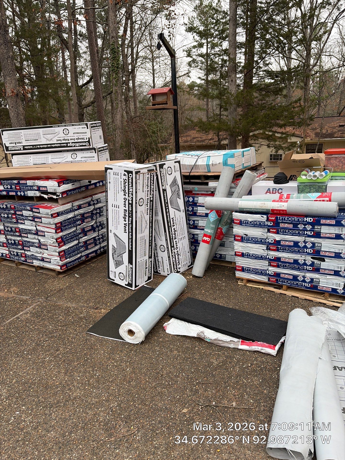 GAF Timberline HDZ Shingle Roof Replacement in Hot Springs Village by Temple Roofing and Exteriors