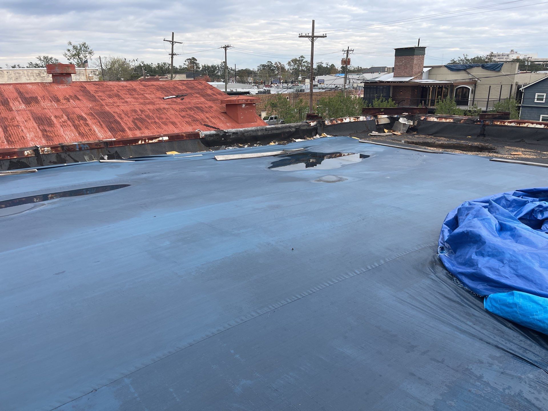 truses repair and new deking  by Xtreme interior company LLC