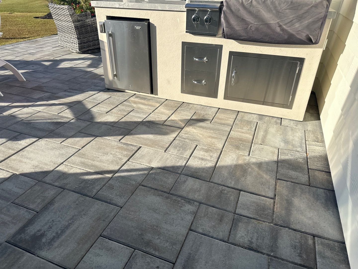 paver patio using Concrete Sealant by DuraSeal