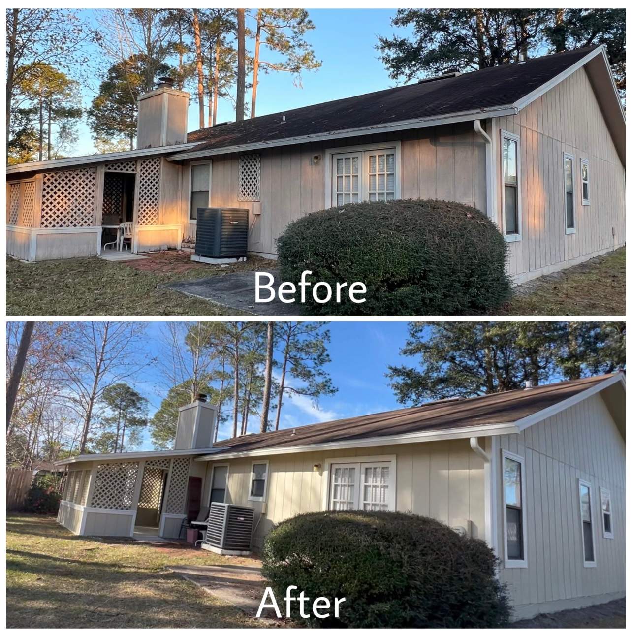 Exterior Wood Repair and Painting in Mandarin Jacksonville FL 32257 by A New Leaf Painting, LLC