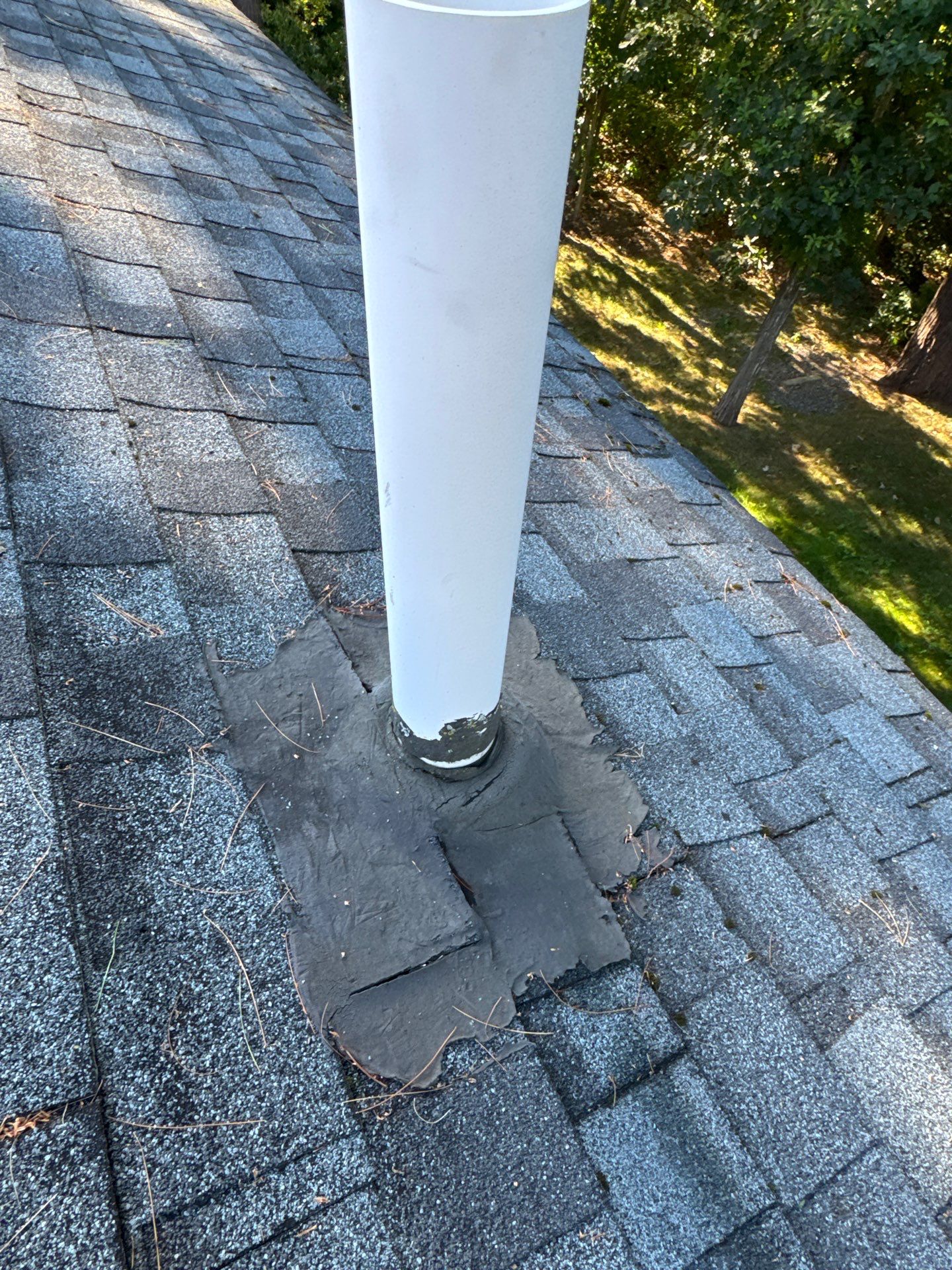 Tewksbury Attic Ventilation Upgrade with Chimney & Pipe Boot Reflashing by Mighty Dog Roofing of Greater Middlesex County