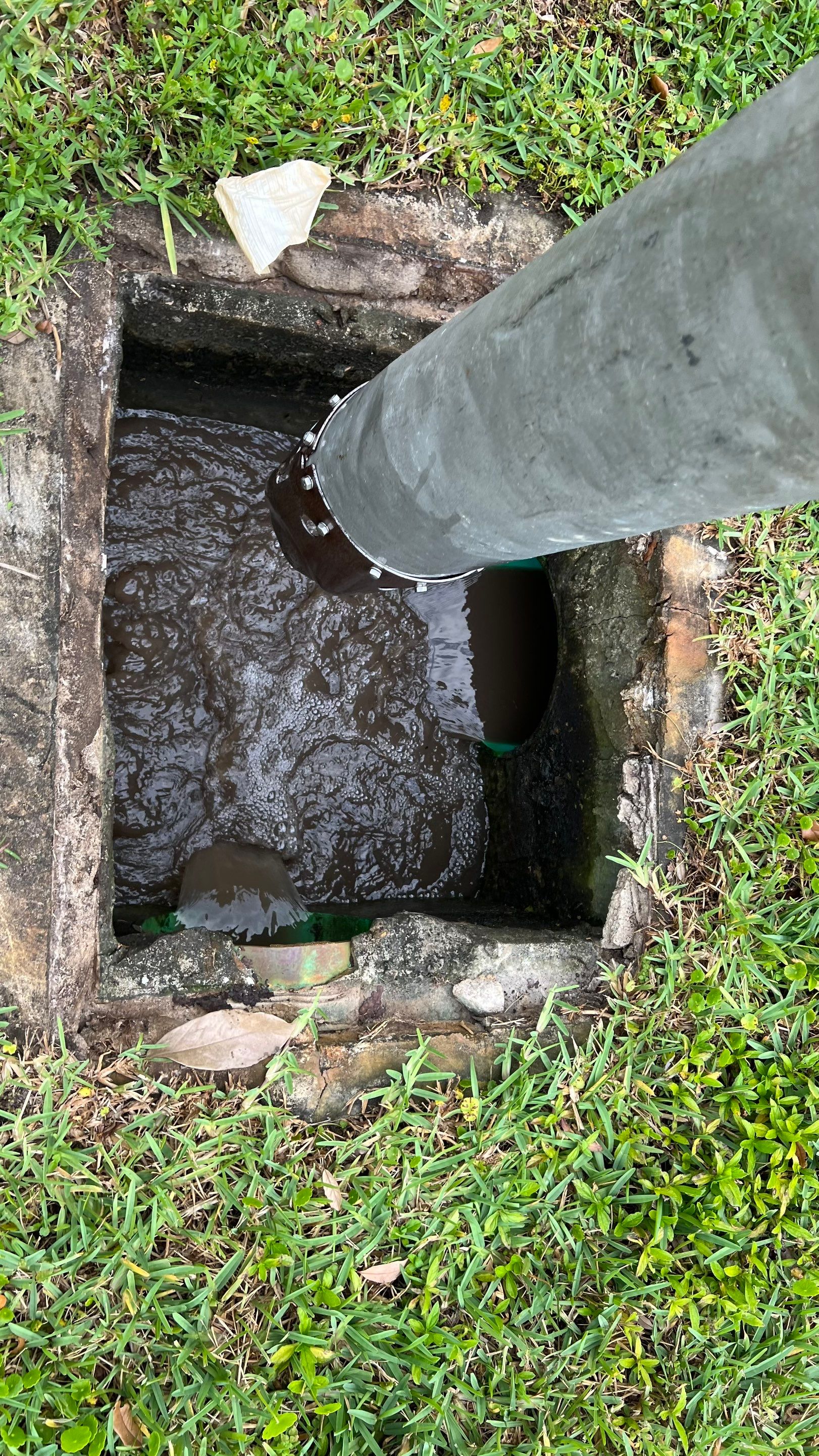 Naples Private Airport Community Catch Basin Cleaning by APS Power & Water