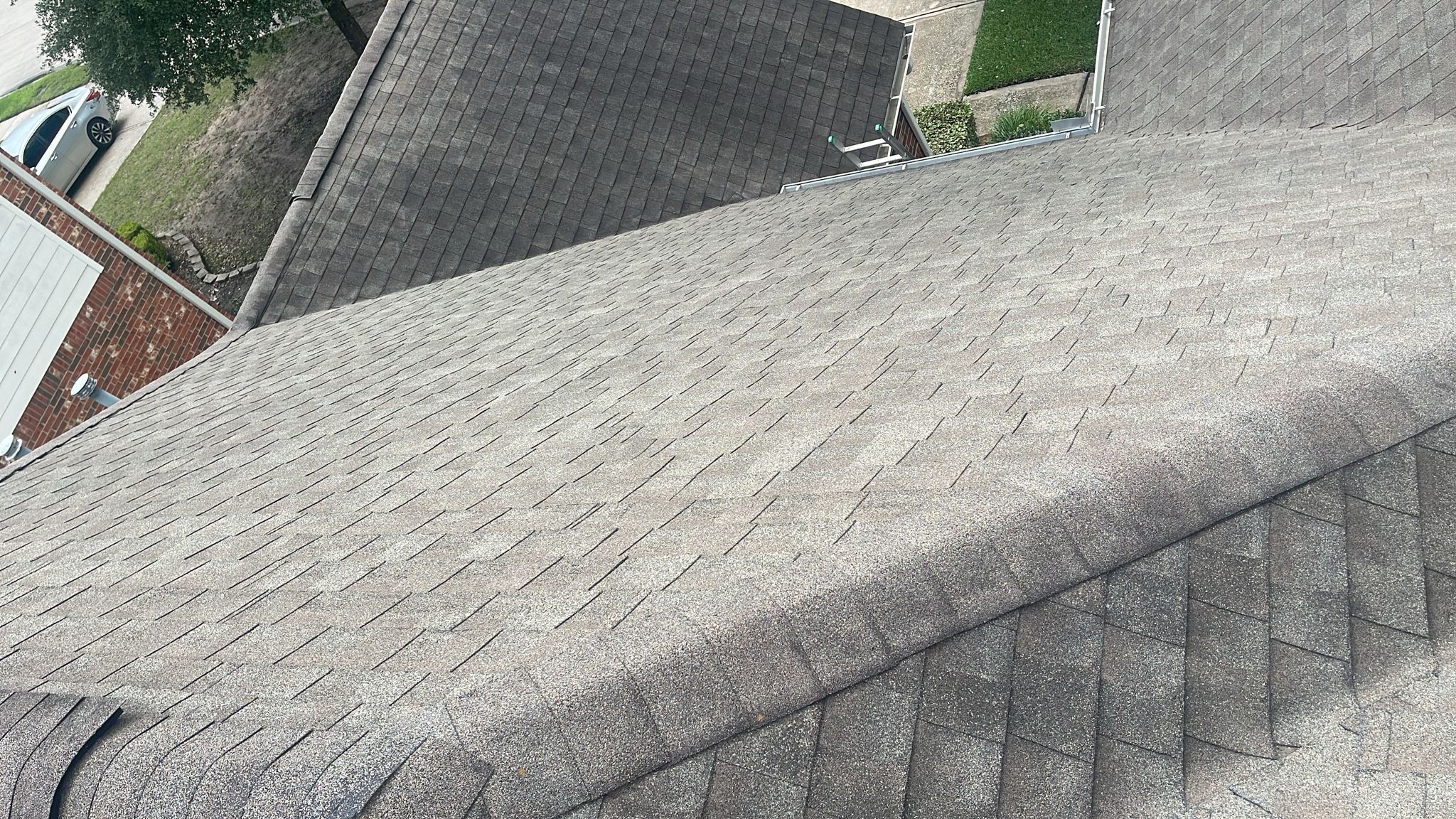 Hail Damage using Owen's Corning Duration (Lifetime) Shingles by Roof Repair Company