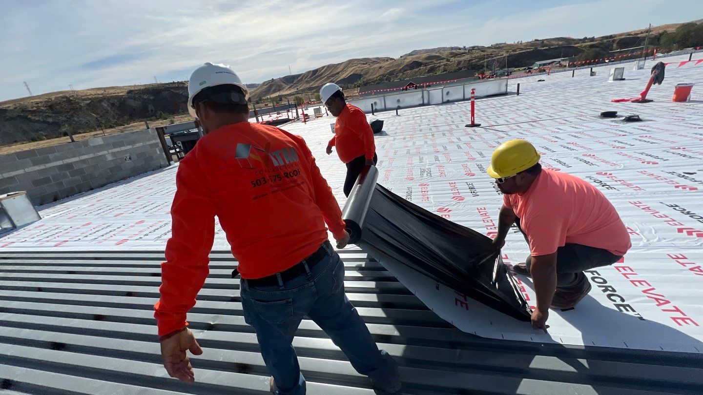 Commercial Roofing Installation using TPO by Vitan Construction LLC 