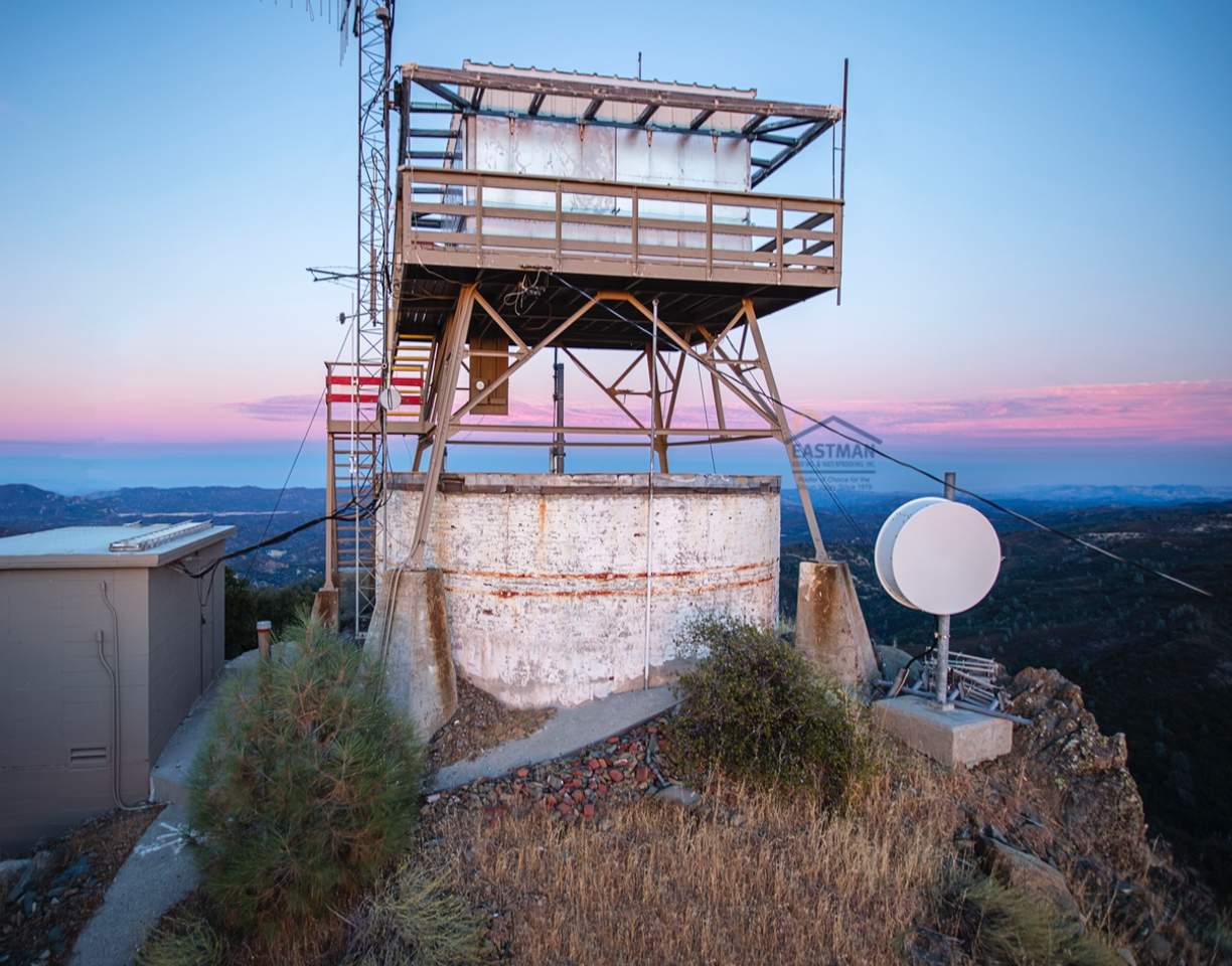 Metal Reroofing for Fire Lookout Tower at Mount Hamilton by Eastman Roofing & Waterproofing Inc.