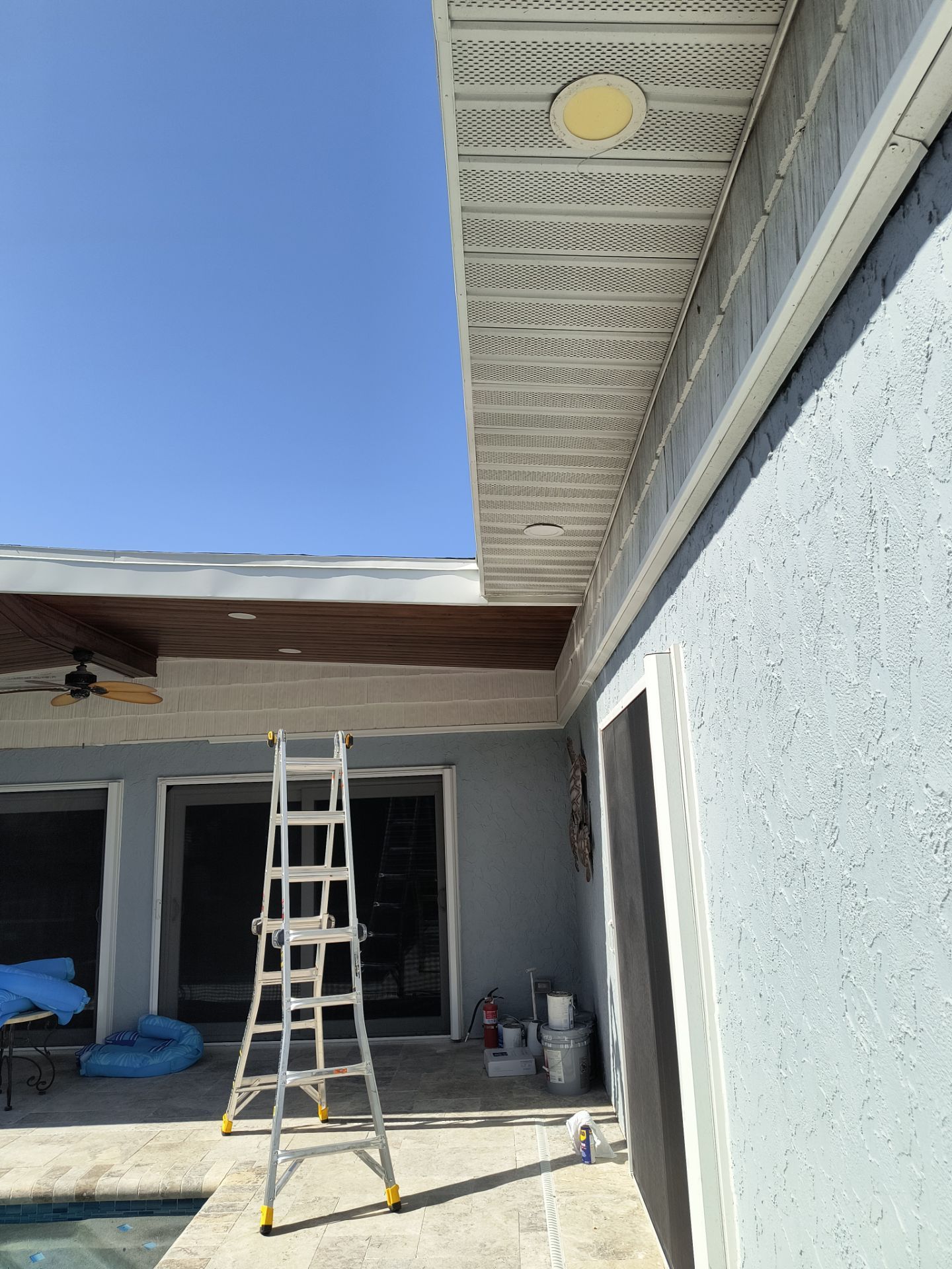 New Metal Soffit and Fascia in Siesta Key FL by Gutter Professors